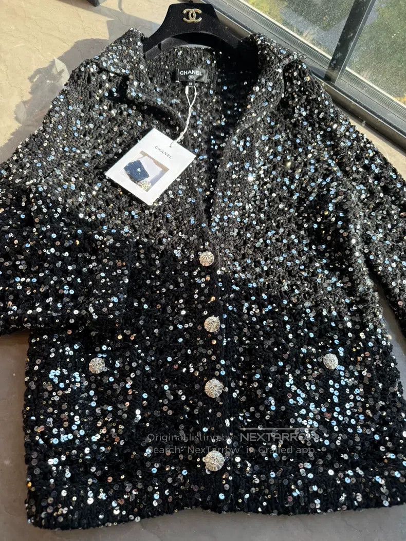 Chanel Chanel 23c sequin cardigan coat Size XS / US 0-2 / IT 36-38 - 2 Thumbnail