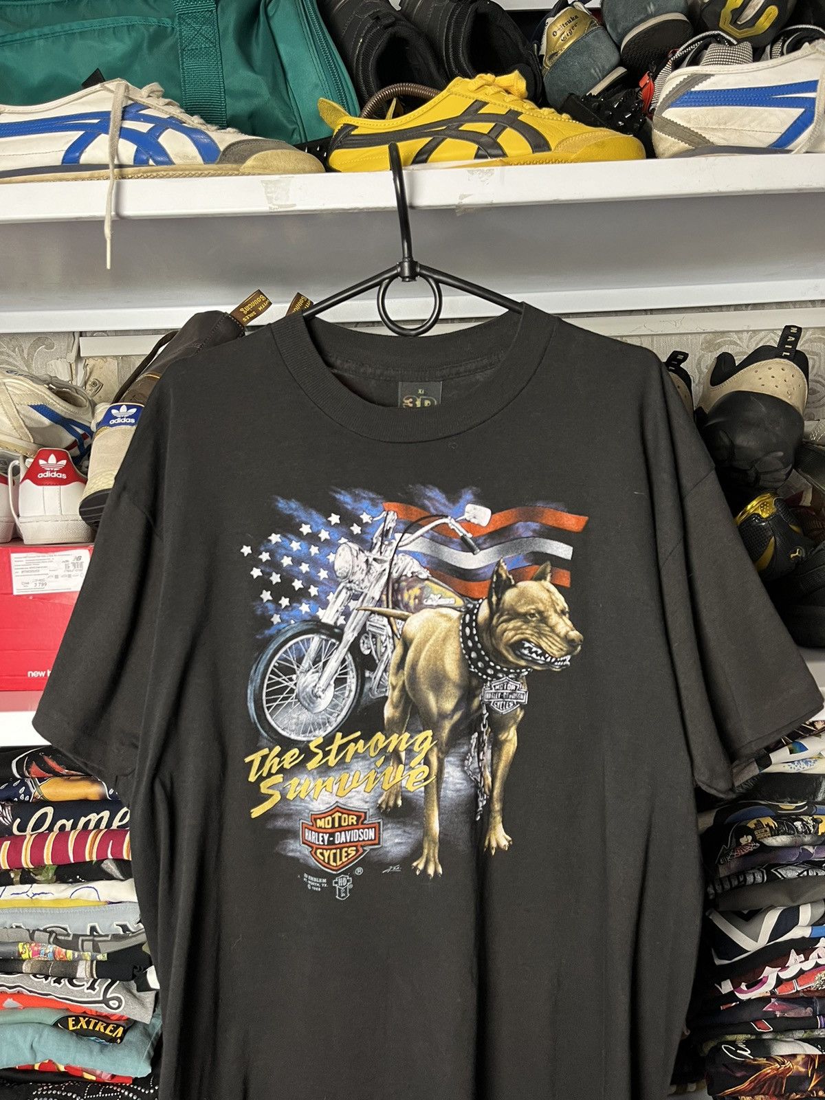 Harley Davidson Harley Davidson the strong 1988 vintage 3d emblem t-shirt Size US XL / EU 56 / 4 - 2 Thumbnail