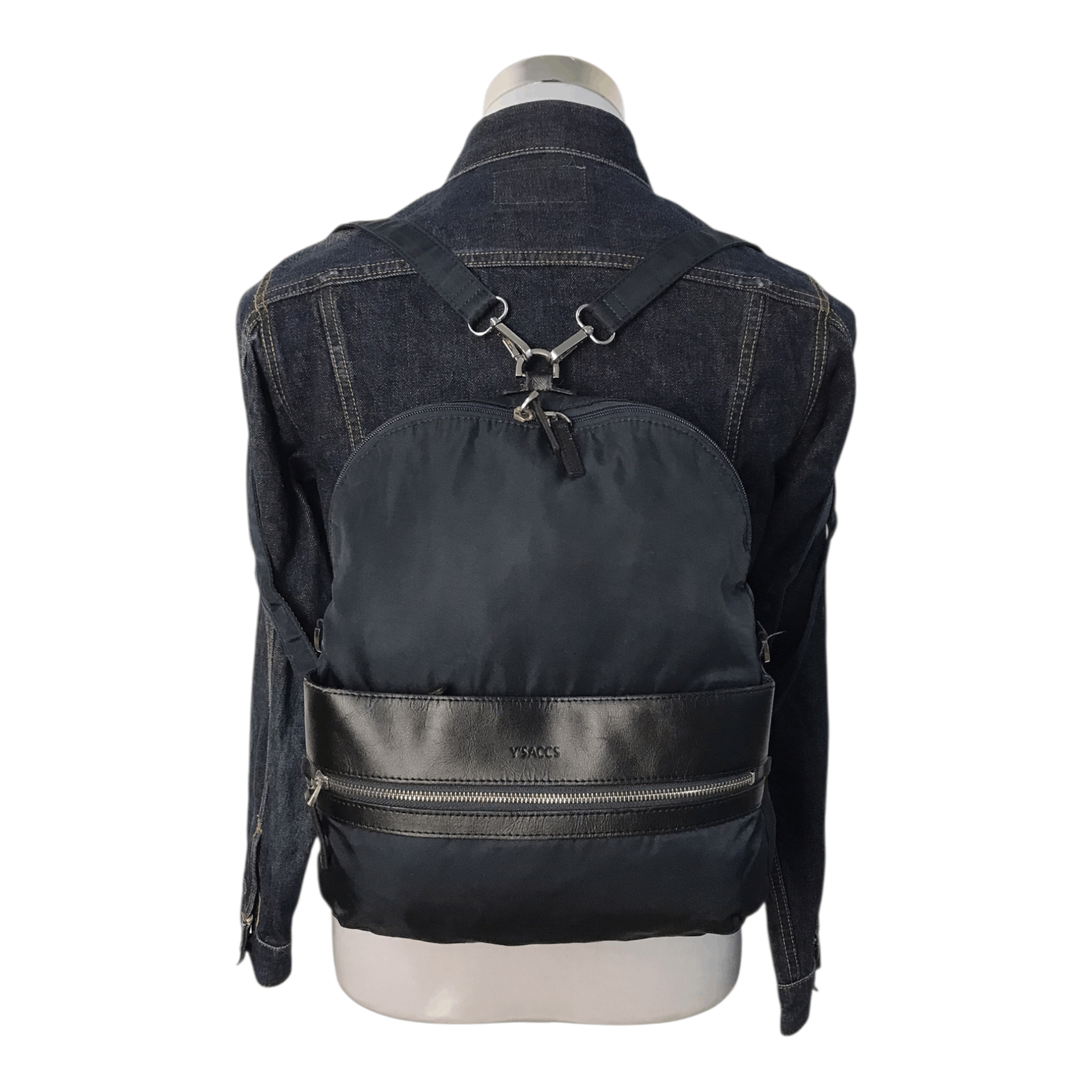 Yohji Yamamoto Yohji Yamamoto Y’sacs Adjustable Bagpack Size ONE SIZE - 1 Thumbnail