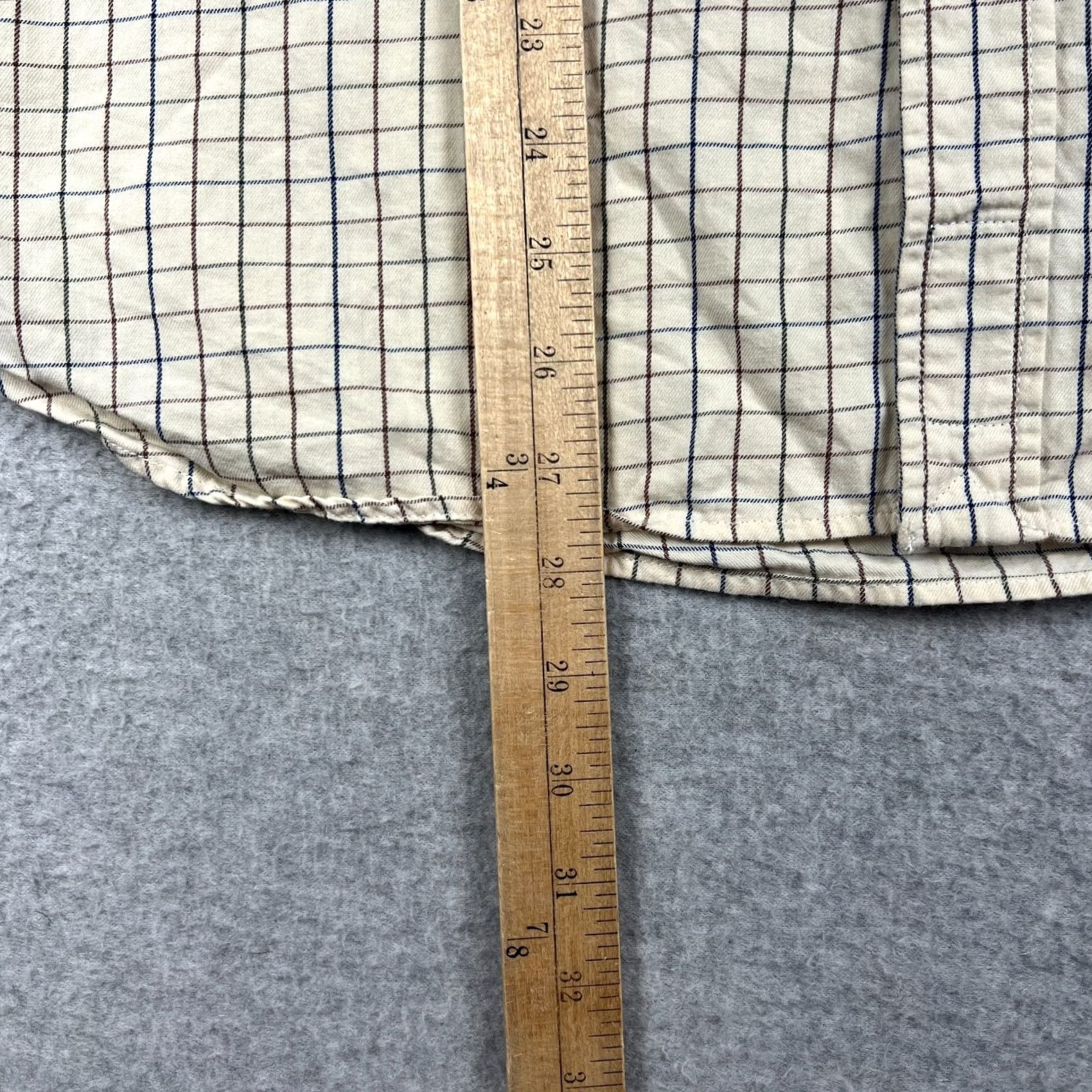 CO Best Made Co Button-Up Shirt Flannel Long Sleeve Mens Medium Beige Plaid Cotton Shirt Casual Outdoor Vintage? Size US M / EU 48-50 / 2 - 6 Thumbnail