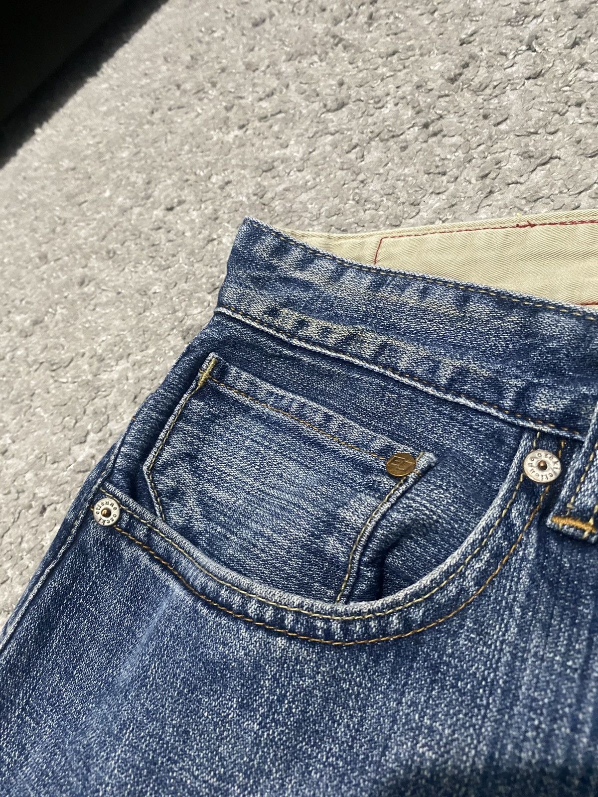 Japanese Brand × Vintage Etienne Ozeki Japanese Denim Pants Hybrid y2k drip swag vtg Size US 32 / EU 48 - 10 Thumbnail
