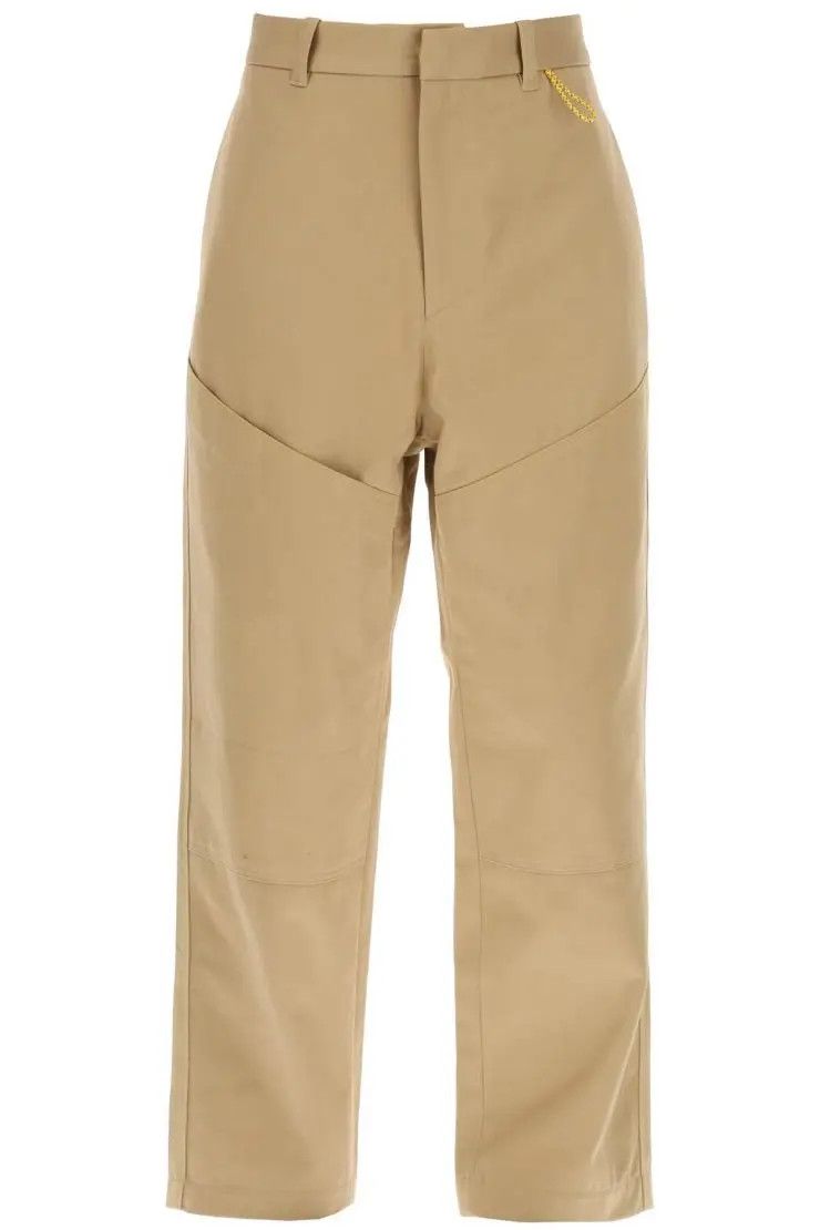 image of Oamc O1S22I1N0324 Straight Cotton Pants In Beige, Men's (Size 33)