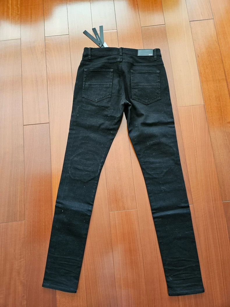 Amiri Amiri 18 seasonal old style black and red paisley denim Size US 32 / EU 48 - 2 Thumbnail