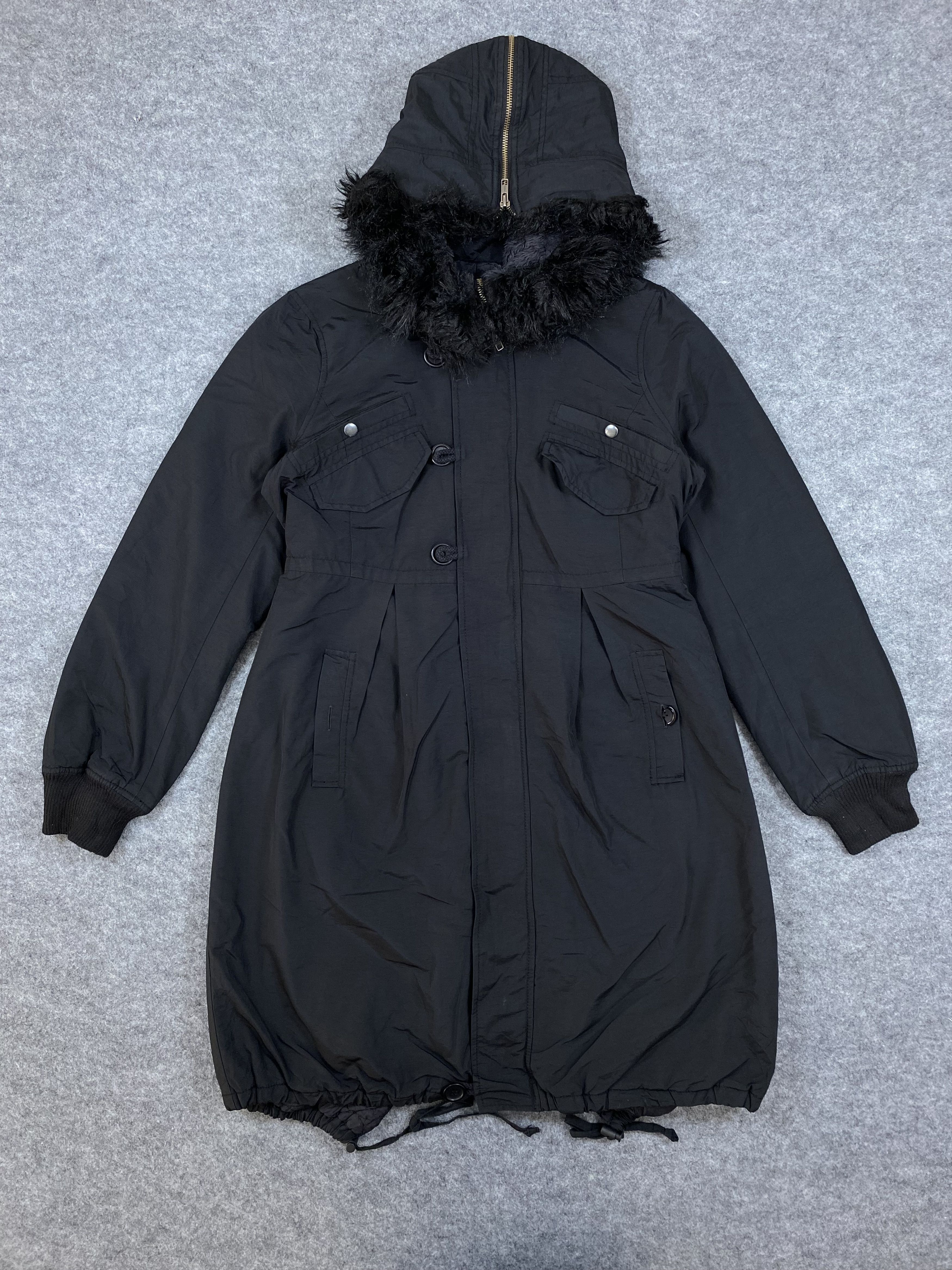 French Connection FRENCH CONNECTION Fishtail Parka Faux Fur Hood Jacket-J645 Size US S / EU 44-46 / 1 - 1 Thumbnail