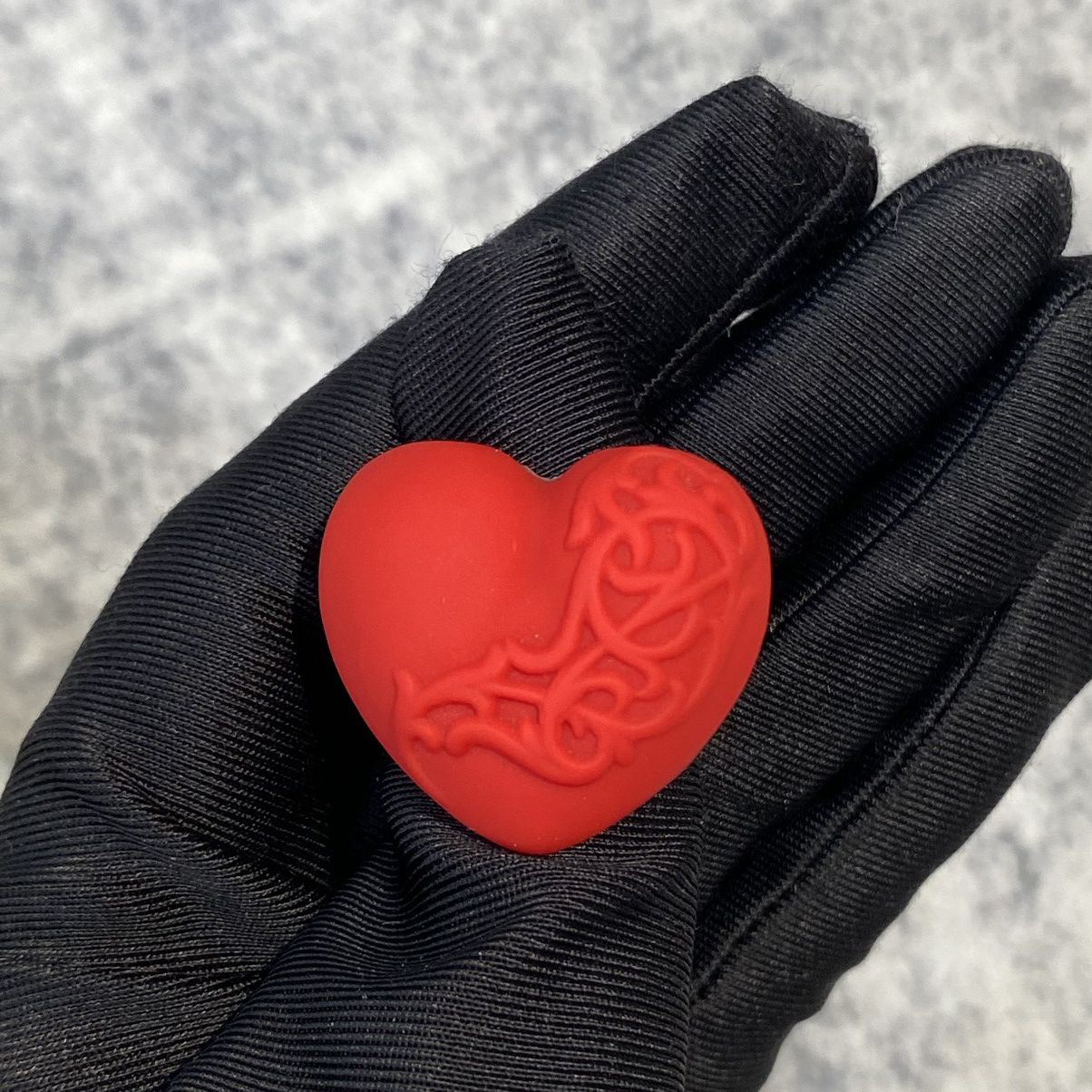 Chrome Hearts CHROME HEARTS Silicrome Ring RED Size ONE SIZE - 3 Thumbnail