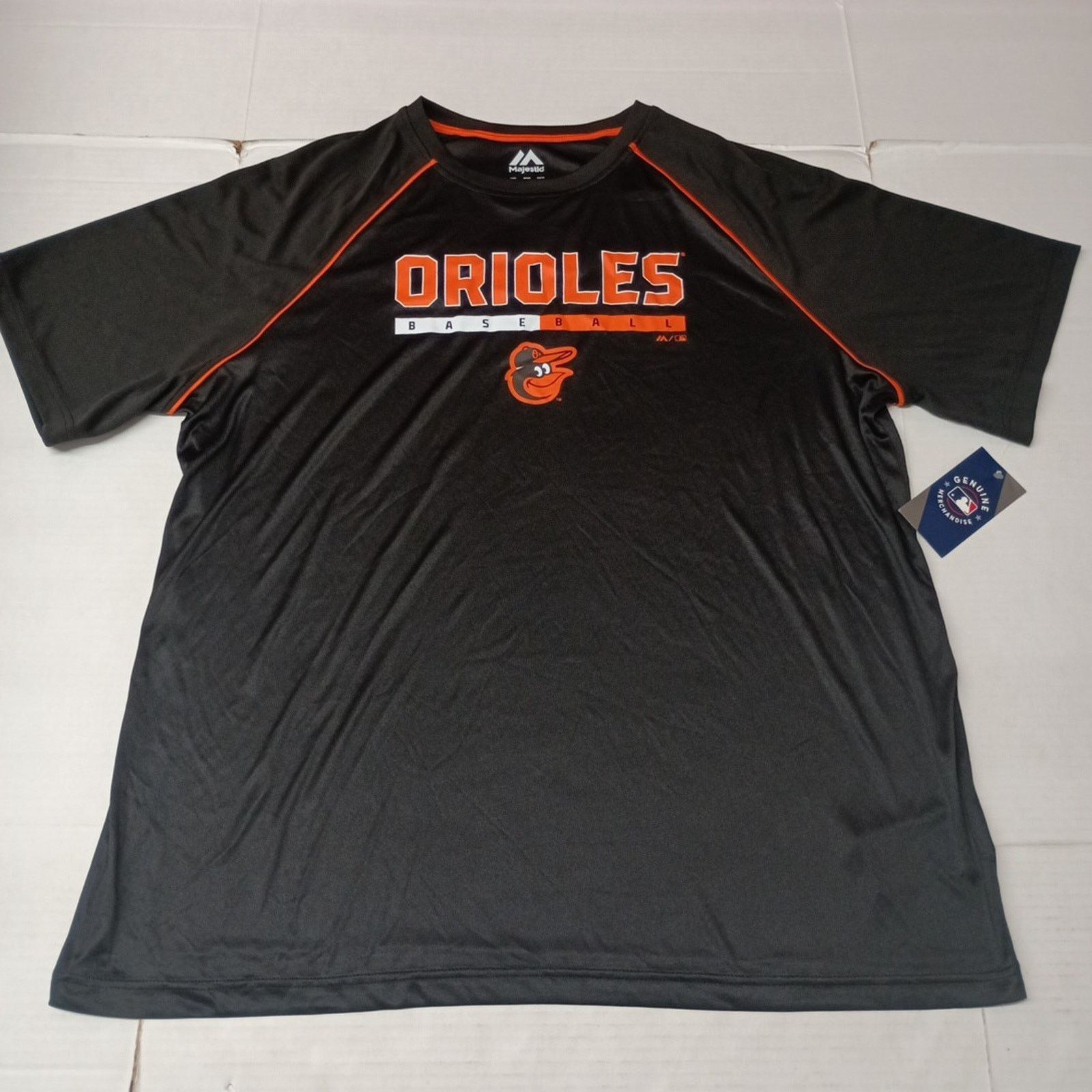 Majestic Baltimore Orioles MLB Shirt Men’s 3XL Black Short Sleeve Size US XXL / EU 58 / 5 - 1 Thumbnail