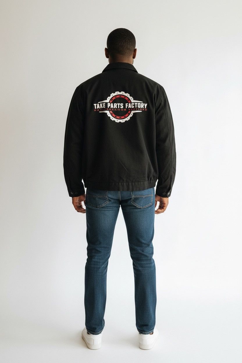 Japanese Brand XEBEC MEN'S EMBROIDERED LOGO WORKS JACKET Size US L / EU 52-54 / 3 - 2 Thumbnail