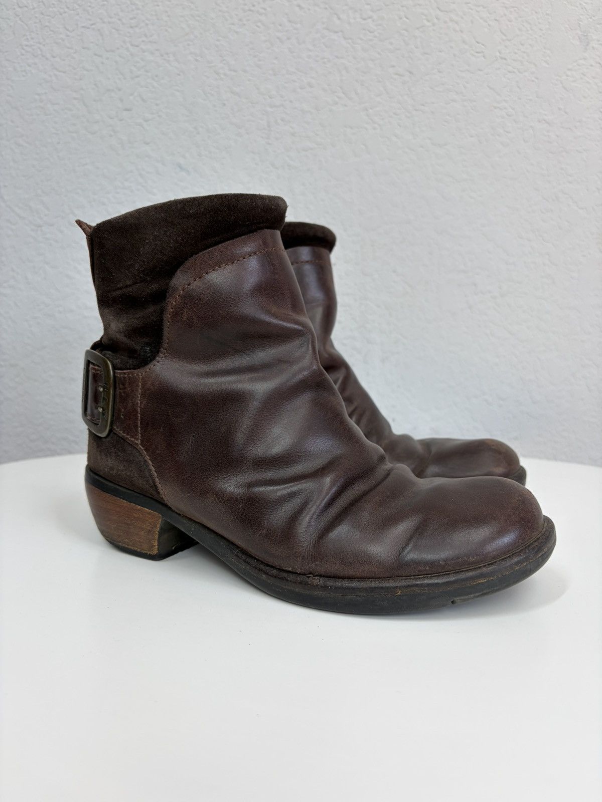 A.S.98 Vintage Like Maison Margiela Belted Leather Biker Boots Size US 8 / IT 38 - 2 Thumbnail