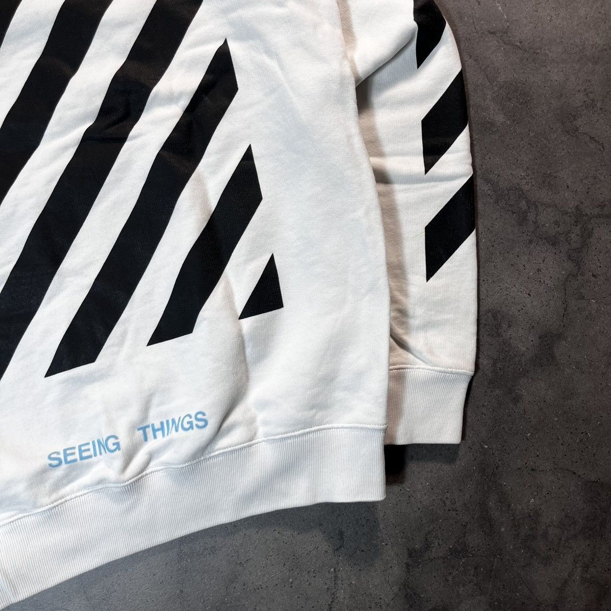 Off-White Off White Virgil Abloh Diagonals Caravaggio Crewneck Sweat Size US XL / EU 56 / 4 - 15 Thumbnail