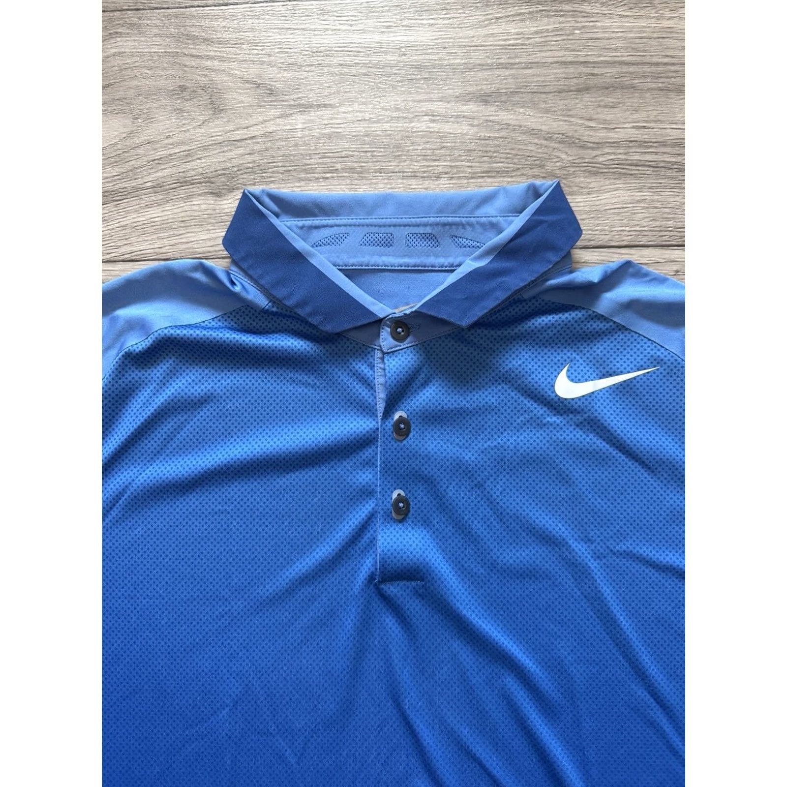 Nike Nike Roger Federer RF 2013 US Open Tennis Polo Court Shirt Mens Size M Blue Size US M / EU 48-50 / 2 - 7 Thumbnail