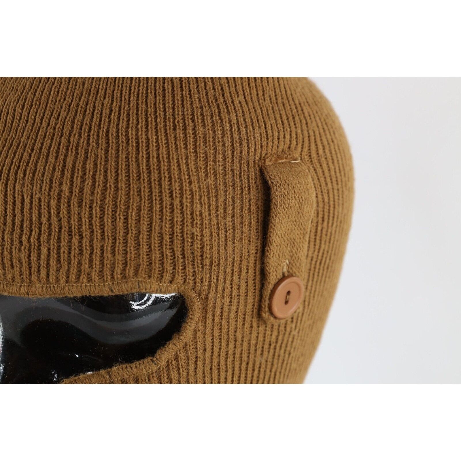 Carhartt × Vintage Vintage 90s Carhartt Spell Out Button One Hole Knit Beanie Size ONE SIZE - 3 Thumbnail