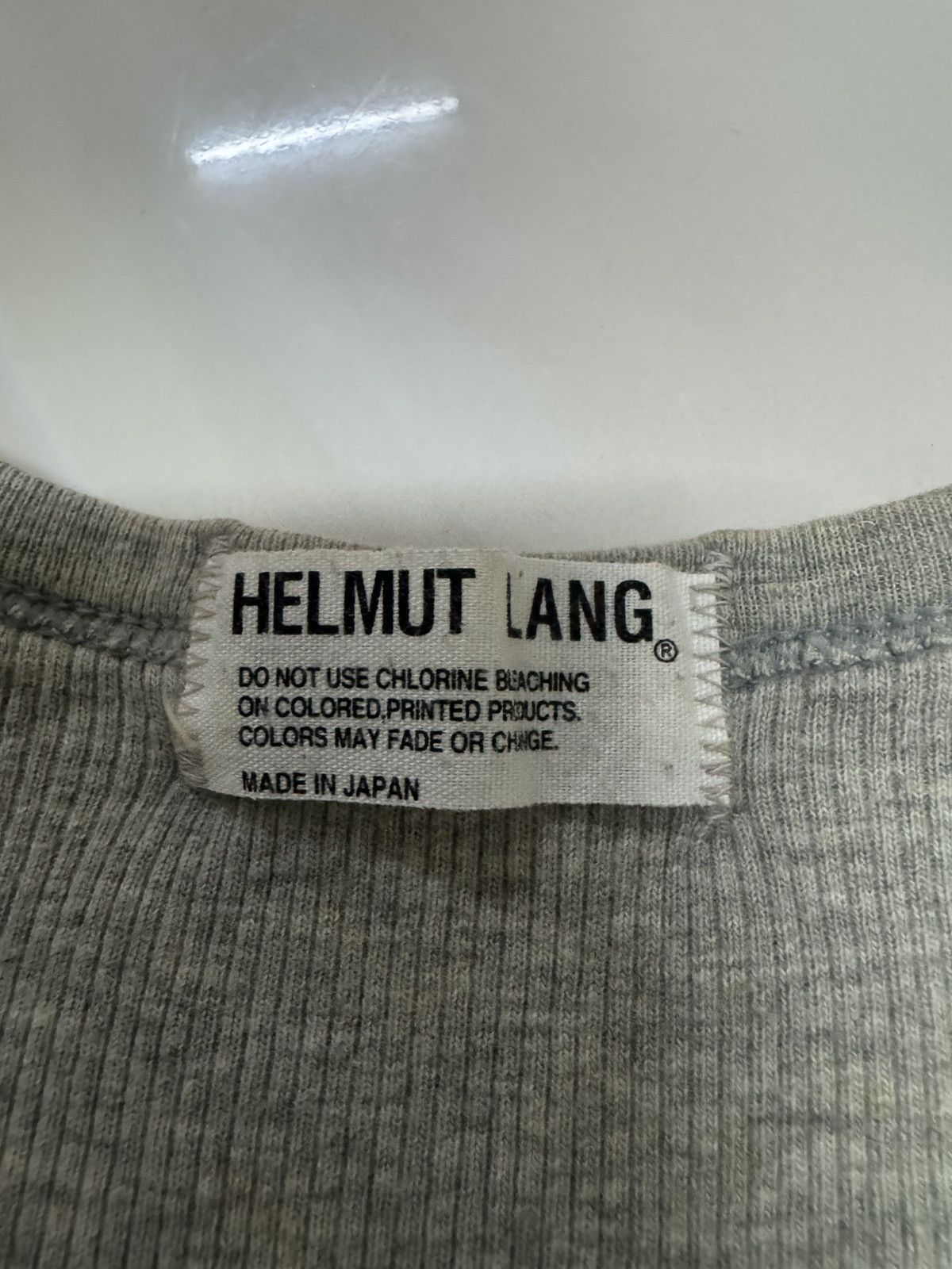 Helmut Lang Helmut Lang Ribbed Tshirt Size US L / EU 52-54 / 3 - 5 Thumbnail