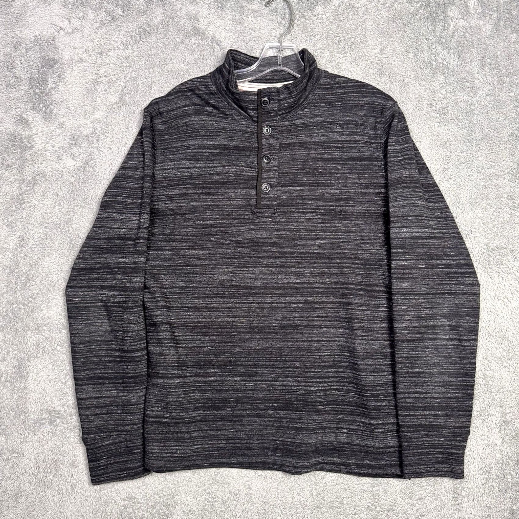 Relwen Relwen Sweater Mens M Rib Mock Henley Terry Knit Pullover Jumper Huckberry Shirt? Size US M / EU 48-50 / 2 - 2 Thumbnail