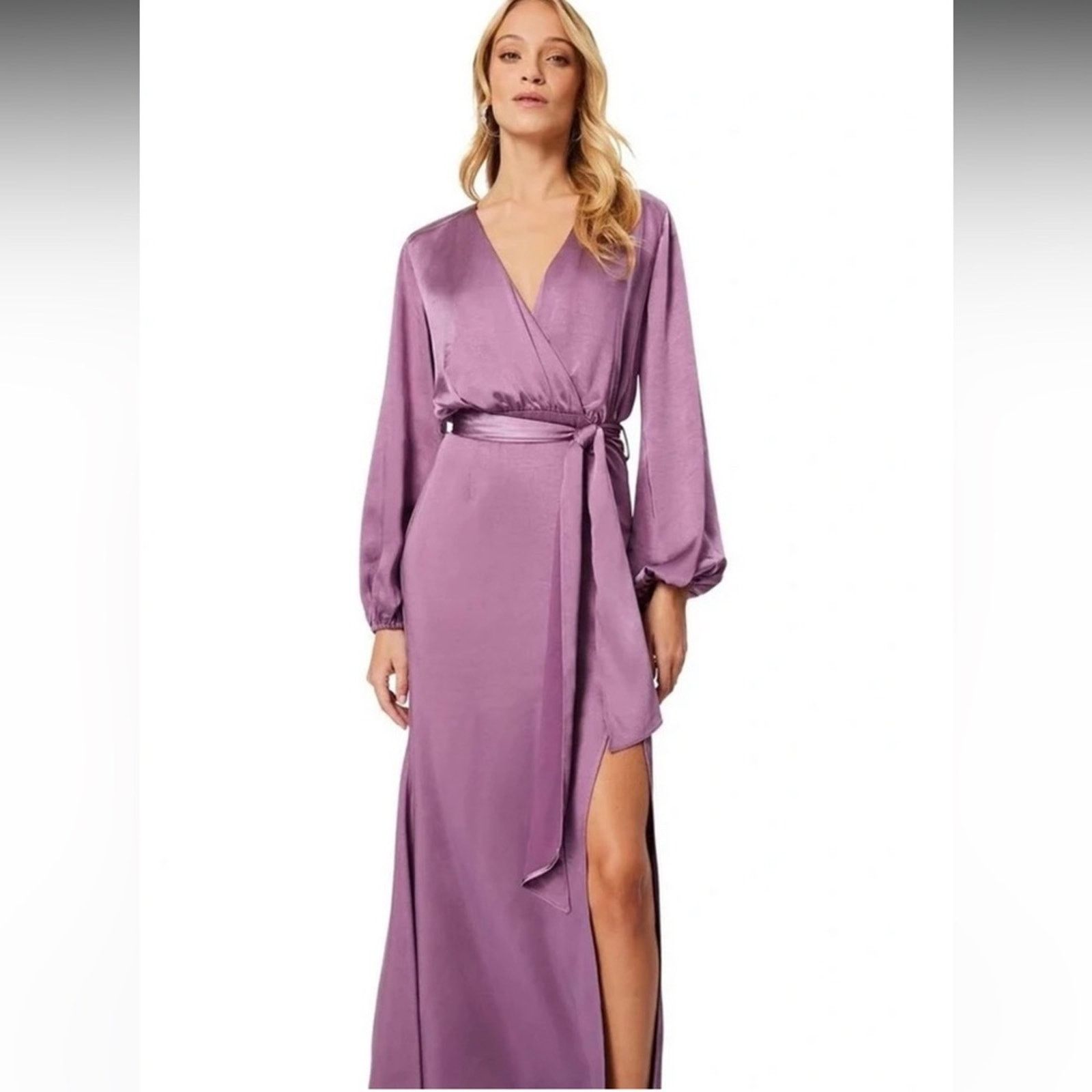 ELLIATT NWT Elliatt $270 Purple Wrap Dress Size S Size S / US 4 / IT 40 - 6 Thumbnail