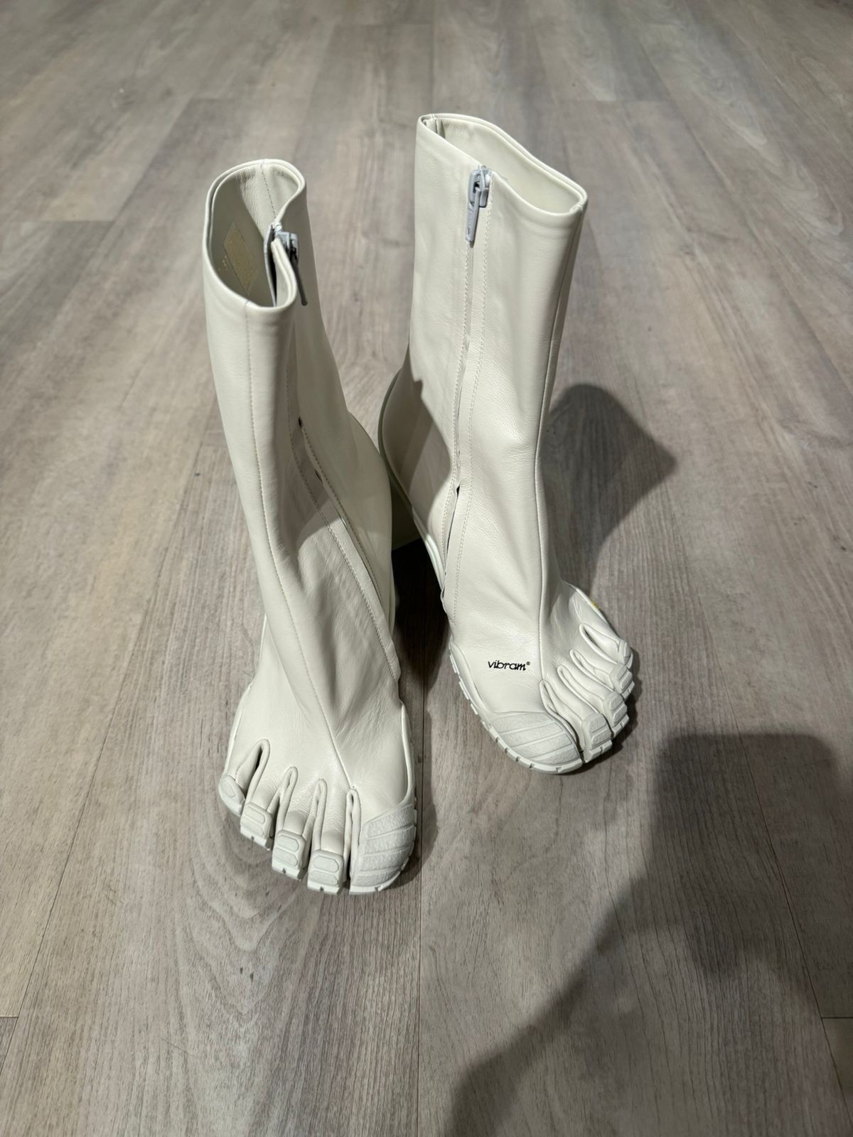 Vibram Leather Five Fingers Heeled Sock Boots