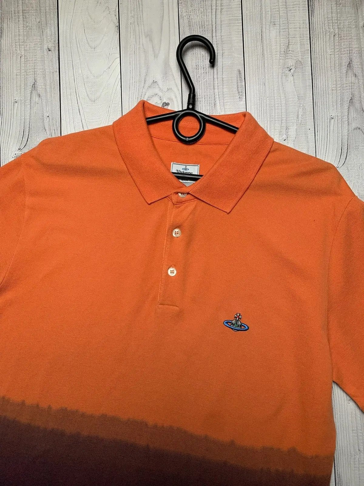 Vintage Vintage Vivienne Westwood polo shirt orange Purple size XL Size US XL / EU 56 / 4 - 2 Thumbnail