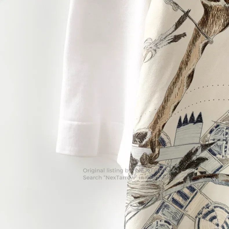 Hermes Hermes T-shirt White Size M / US 6-8 / IT 42-44 - 5 Thumbnail