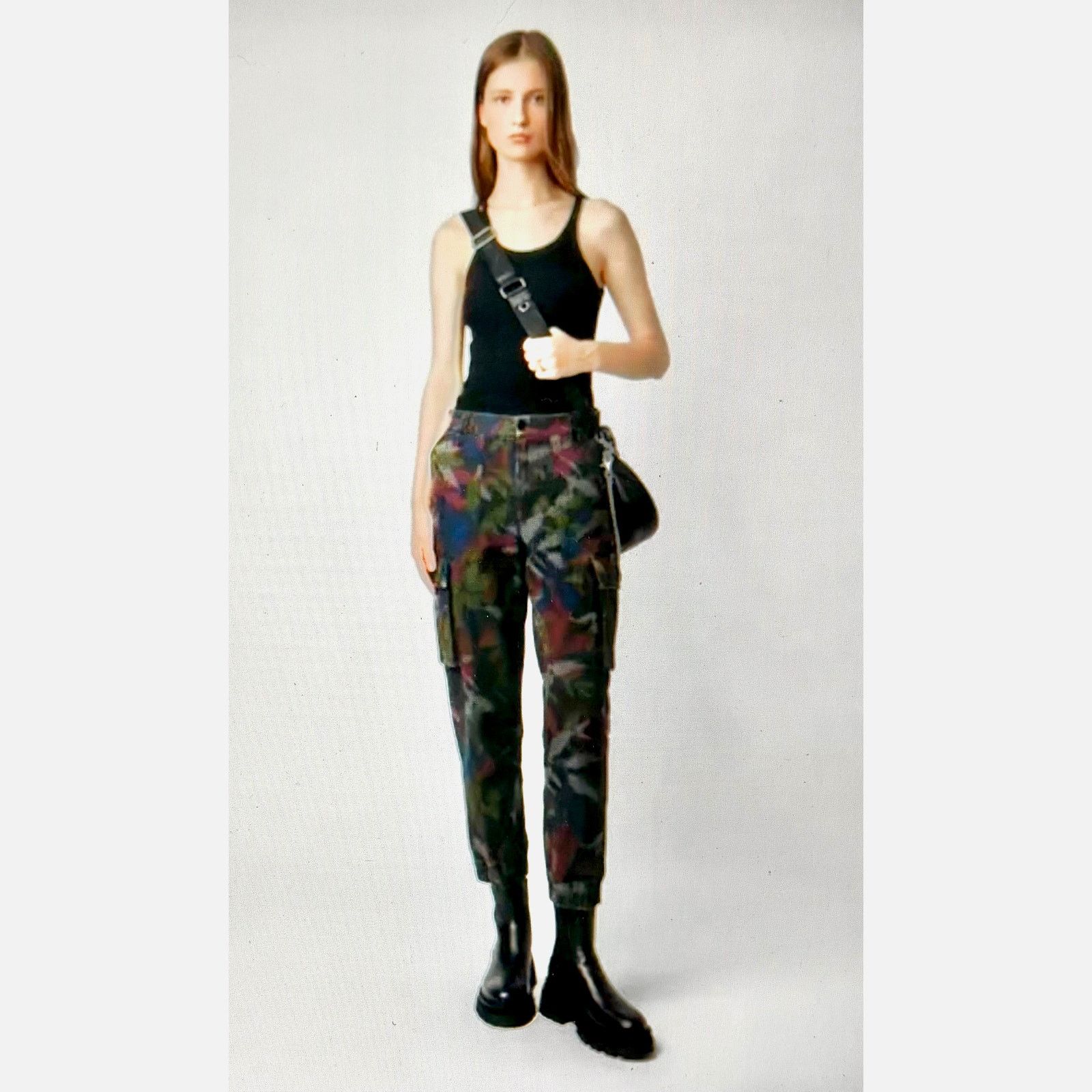 Zadig & Voltaire Zadig & Voltaire Pilote Canvas Cargo Pants Dark Camo 34 (8) Size 30" / US 8 / IT 44 - 7 Thumbnail