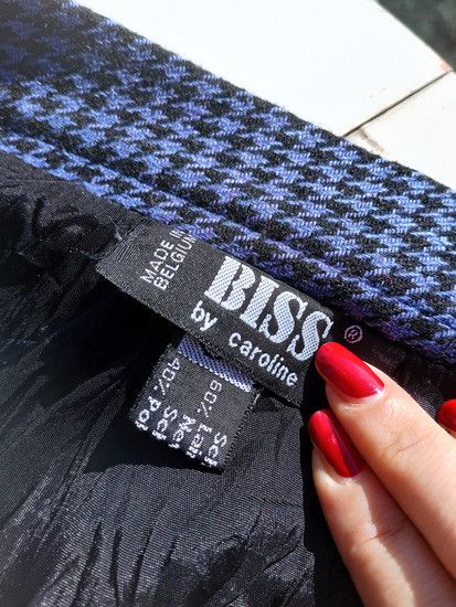 Vintage BISS by Caroline Original Vintage Wool Skirt Size 30" / US 8 / IT 44 - 2 Thumbnail