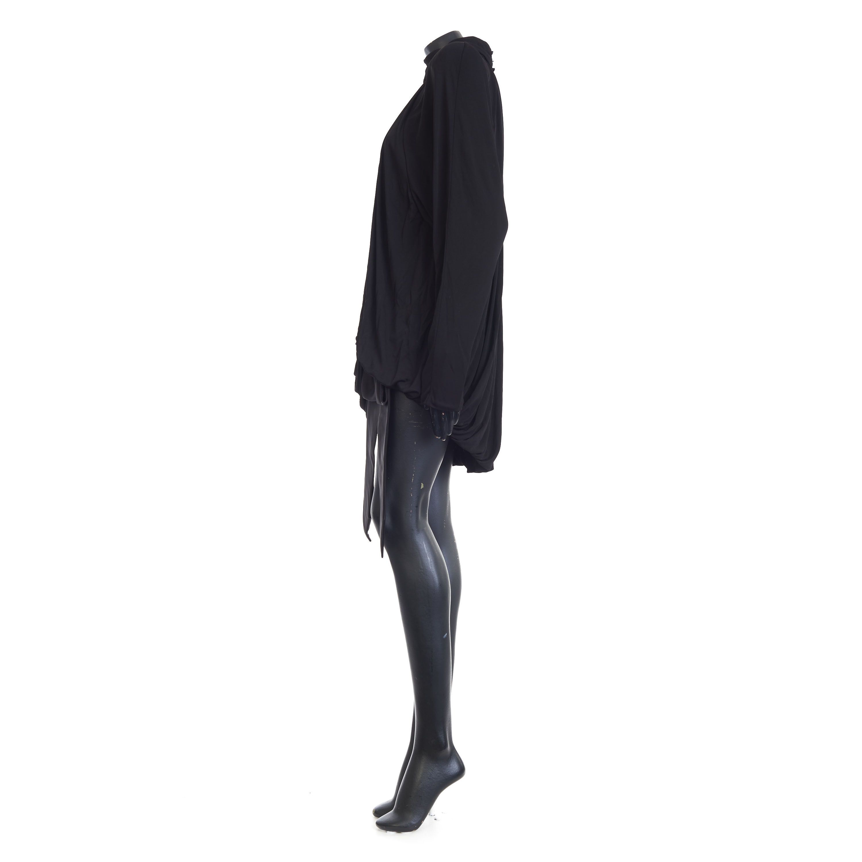 Saint Laurent Paris Draped Dress In Satin Crepe Jersey Size M / US 6-8 / IT 42-44 - 3 Thumbnail