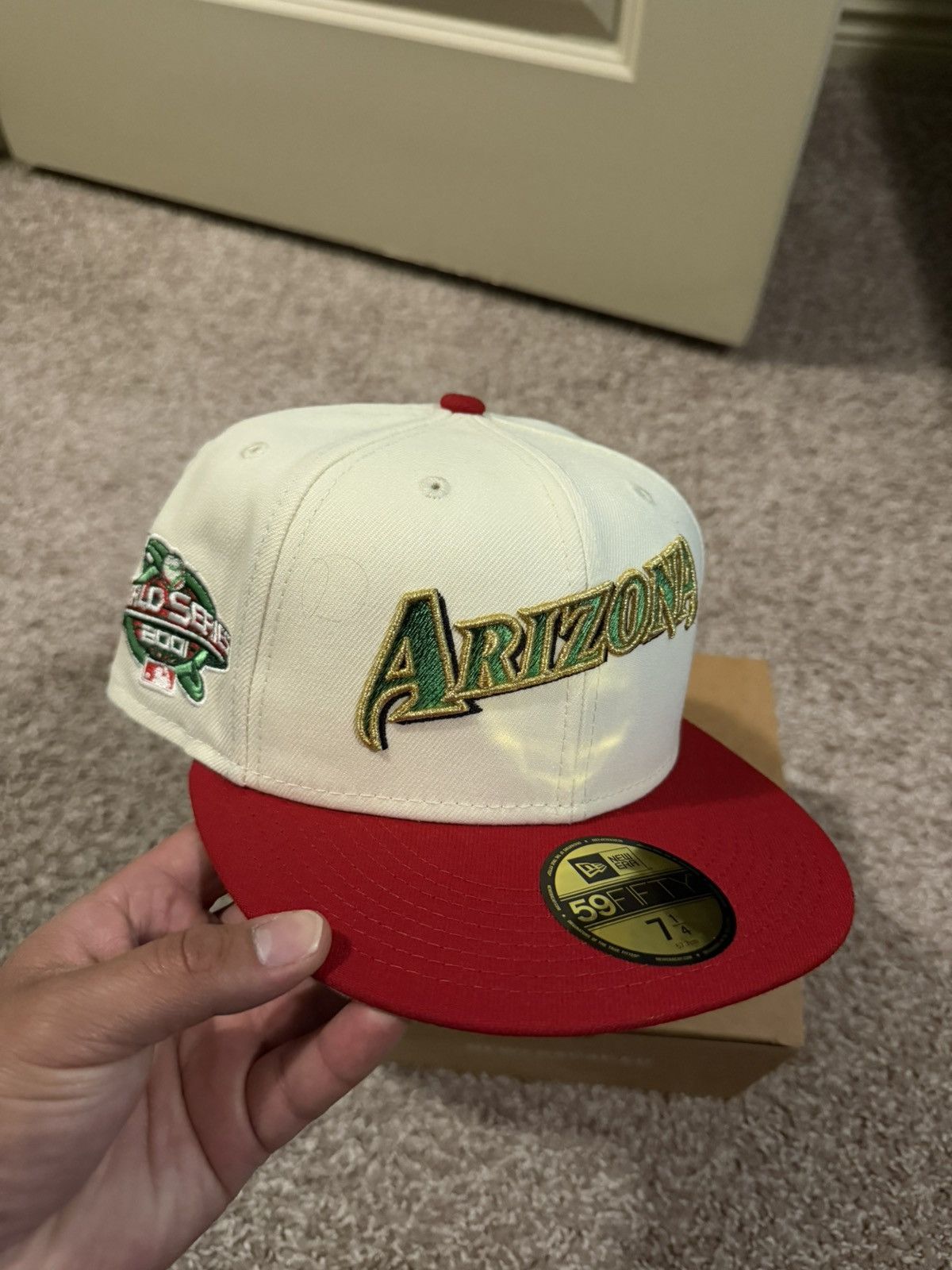 Hat Club 7 1/4 Hat Club Arizona Diamondbacks 2001 WS Fitted Size ONE SIZE - 1 Thumbnail