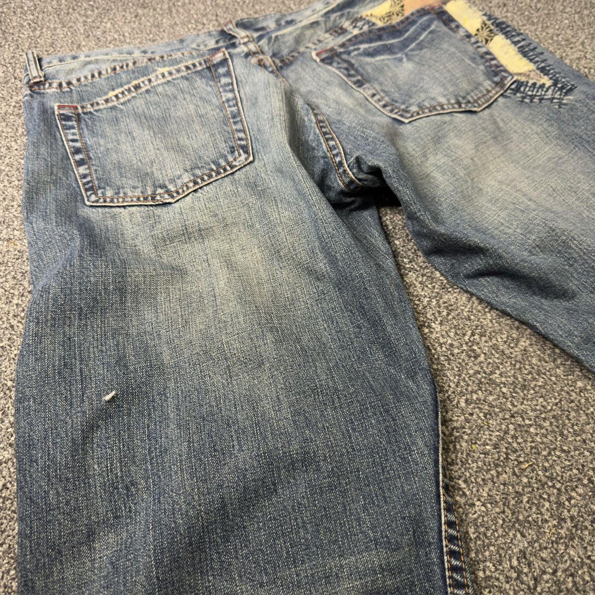 Japanese Brand 🔥🇯🇵 Archive Takeo Kikuchi Distressed Boro Sashiko Denim Size US 36 / EU 52 - 11 Thumbnail