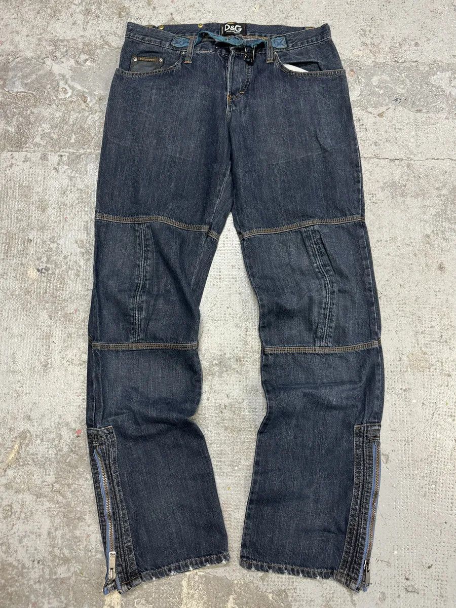 Dolce & Gabbana AW2004 Dolce & Gabbana Utility Blue Denim Jeans Size US 32 / EU 48 - 1 Thumbnail