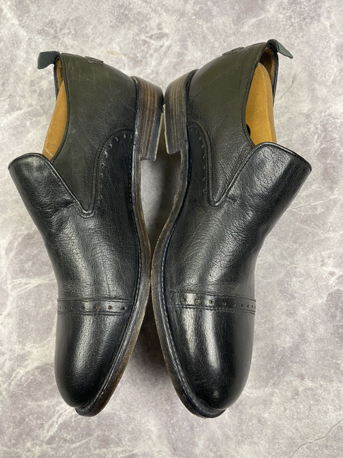 Barracuda Barracuda Italian Black Leather Shoes Size: 40 Size US 7 / EU 40 - 3 Thumbnail
