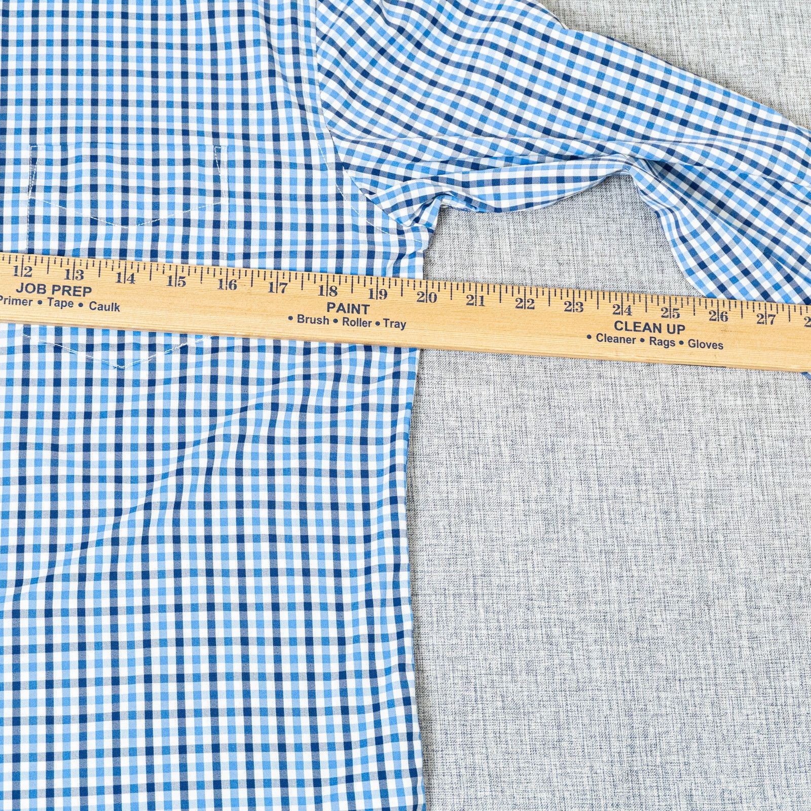UNTUCKit UNTUCKit Slim Button Down Shirt Blue Gingham check sz Small Size US S / EU 44-46 / 1 - 6 Thumbnail