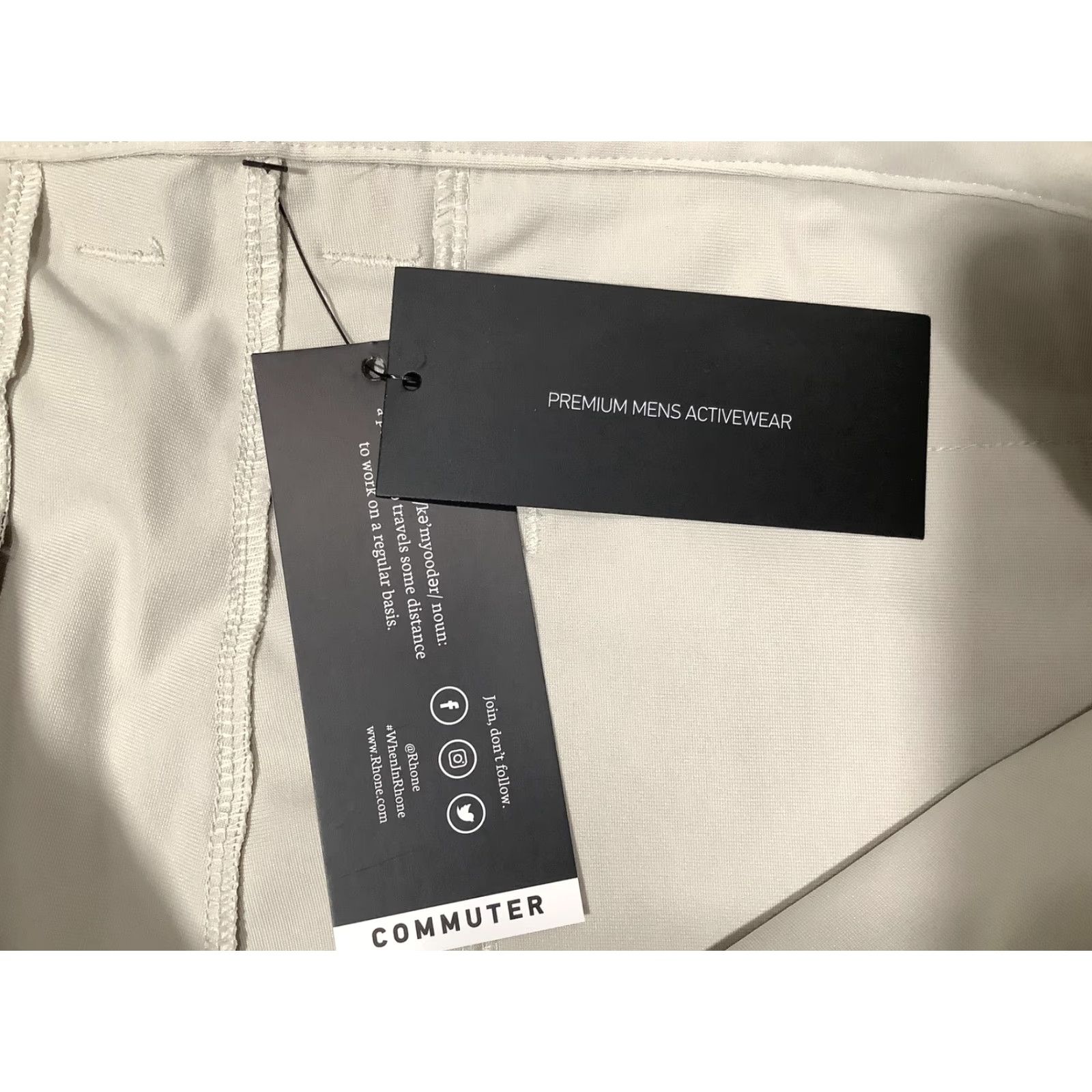 Rhone Rhone Mens Short 33 Light Beige Commuter FlexKnit 11" Inseam Performance Size US 33 - 6 Thumbnail