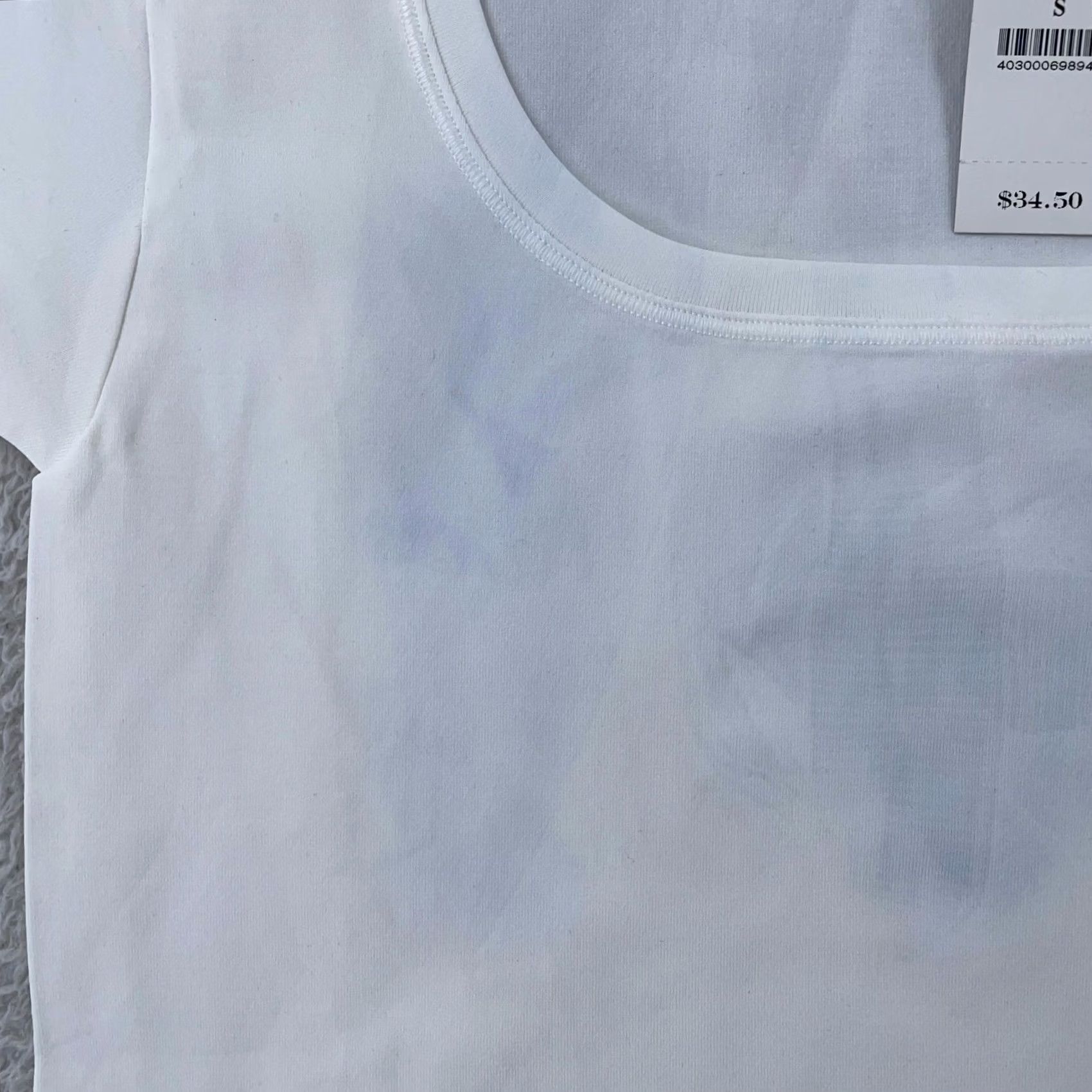 White House Black Market White House Black Market Shirt Womens XS White Scoop Neck Stretch Basic Tee Size S / US 4 / IT 40 - 3 Thumbnail