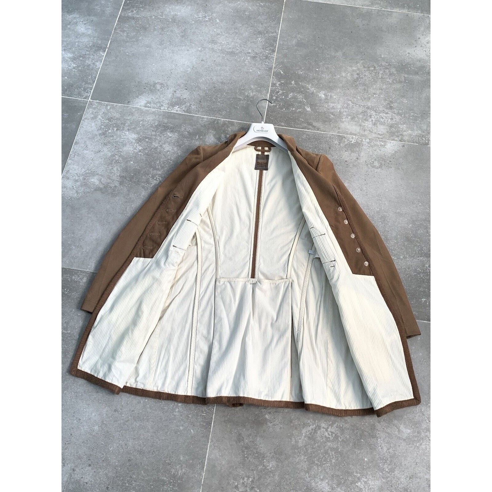 Designer × Marithe + Francois Girbaud MARITHE FRANCOIS GIRBAUD Corduroy Trench Coat UK 10 EU 38 SM Size M / US 6-8 / IT 42-44 - 13 Thumbnail