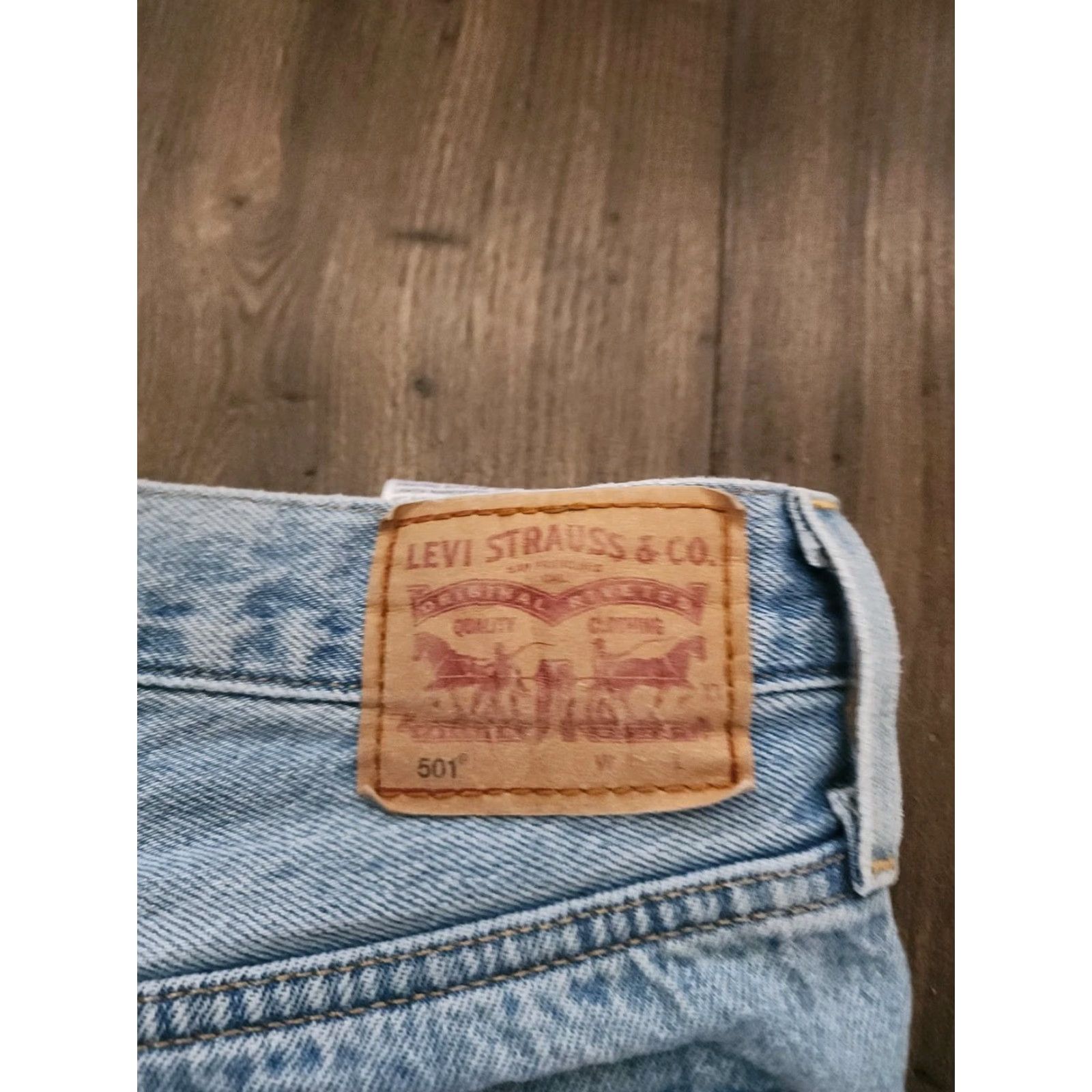 Levi's Levi's Womens Shorts 30 501 Distressed High Rise Denim Light Blue Cotton Jeans Blue Size 30" / US 8 / IT 44 - 6 Thumbnail