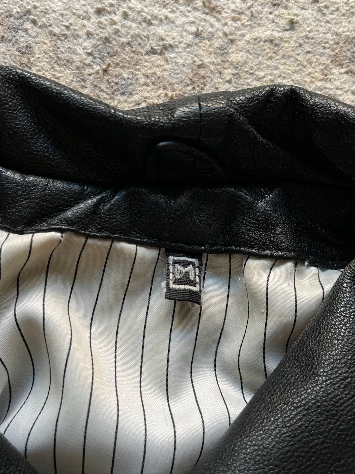 Other Vintage 1980's - 1990's Sz M Leather Jacket Black Rare Size M / US 6-8 / IT 42-44 - 10 Thumbnail