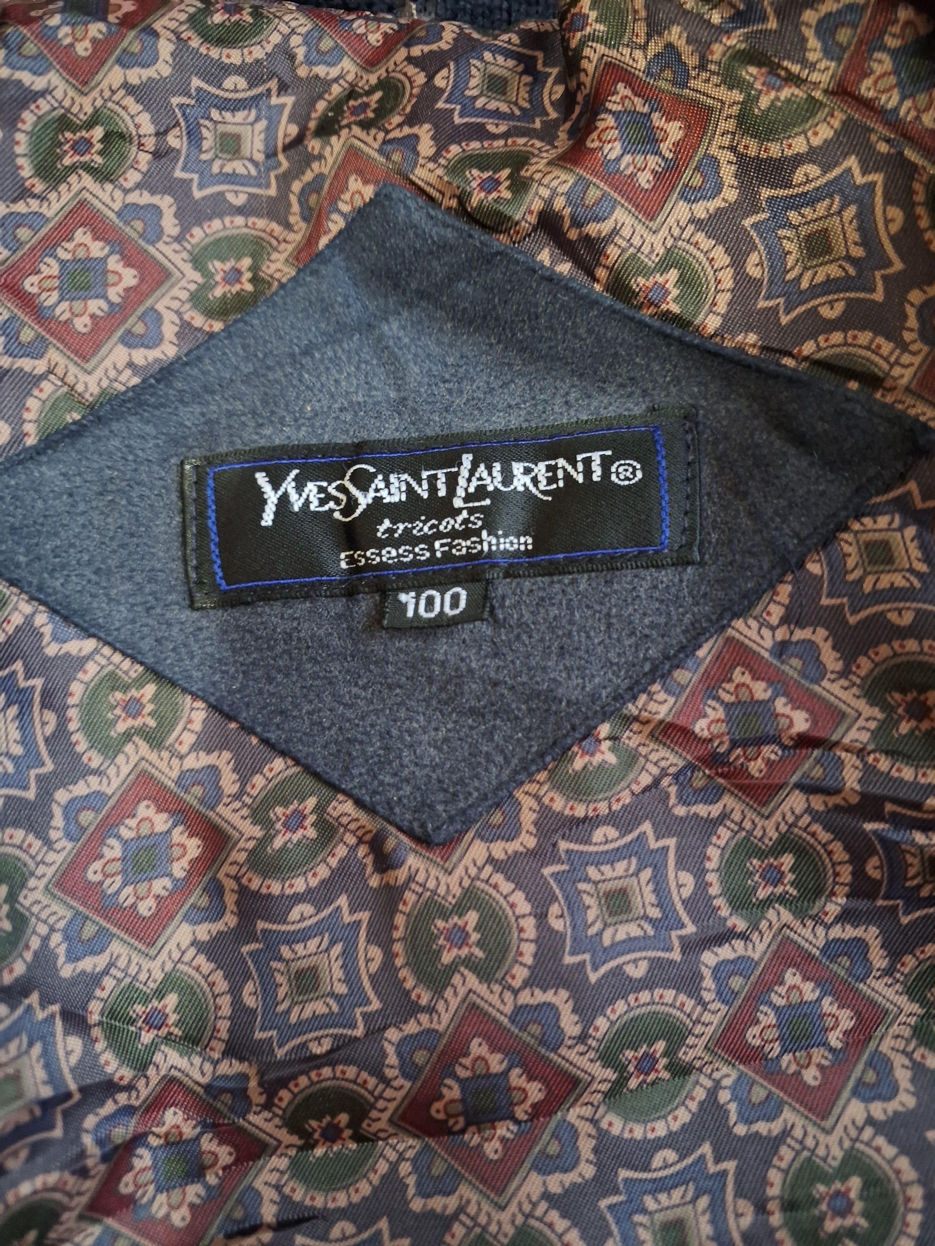 Saint Laurent Paris 🔥Rare Vintage Yves Saint Laurent YSL Wool Bomber jacket Size US L / EU 52-54 / 3 - 2 Thumbnail