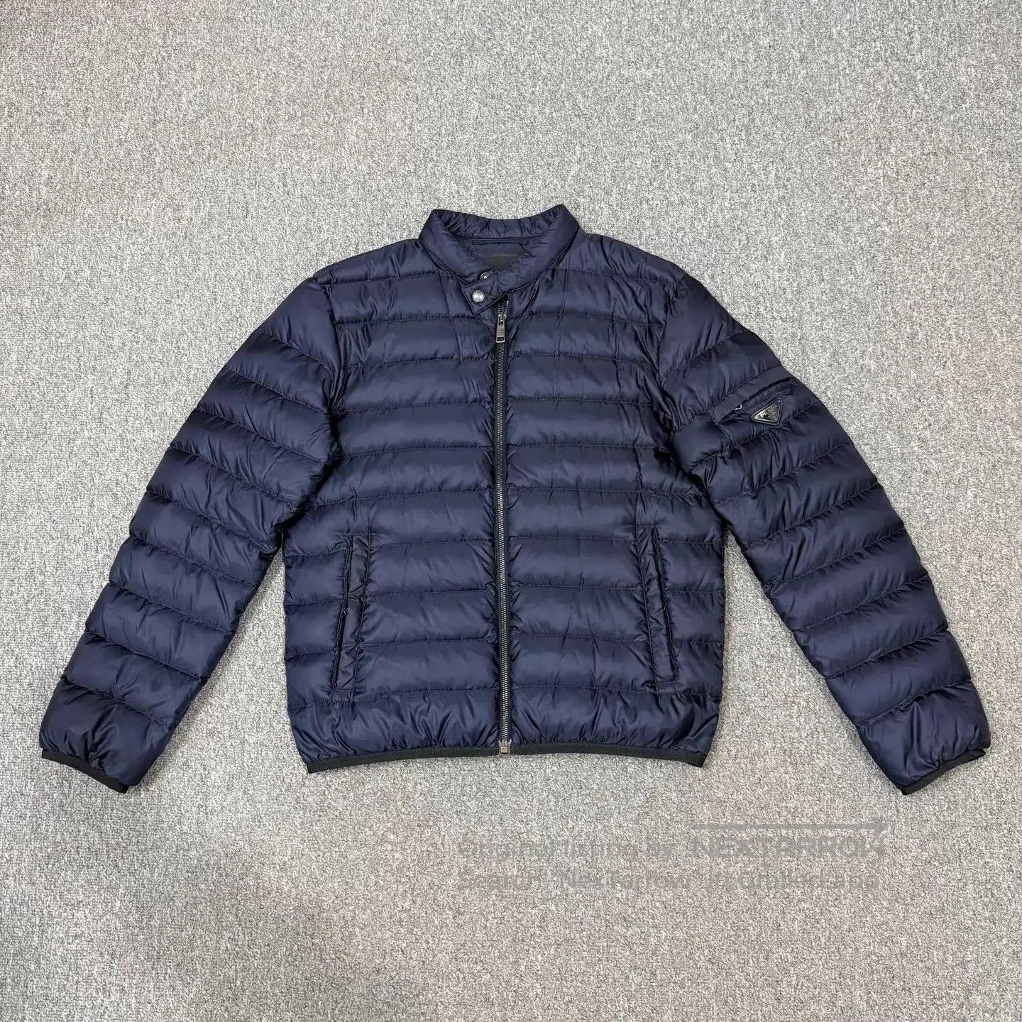 Prada Blue Puffer Jacket with Zip Closure. Size US M / EU 48-50 / 2 - 1 Thumbnail