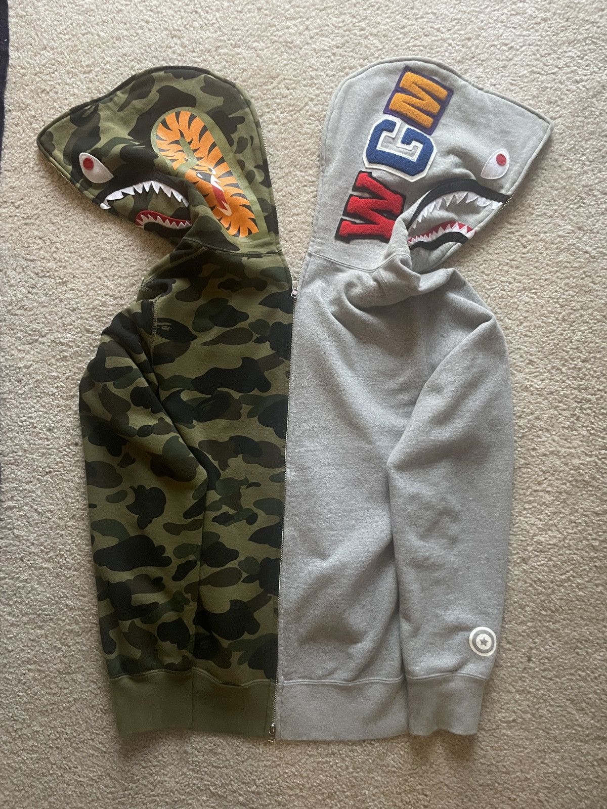 Bape BAPE HALF SHARK FULL ZIP 1ST CAMO Size US L / EU 52-54 / 3 - 1 Thumbnail