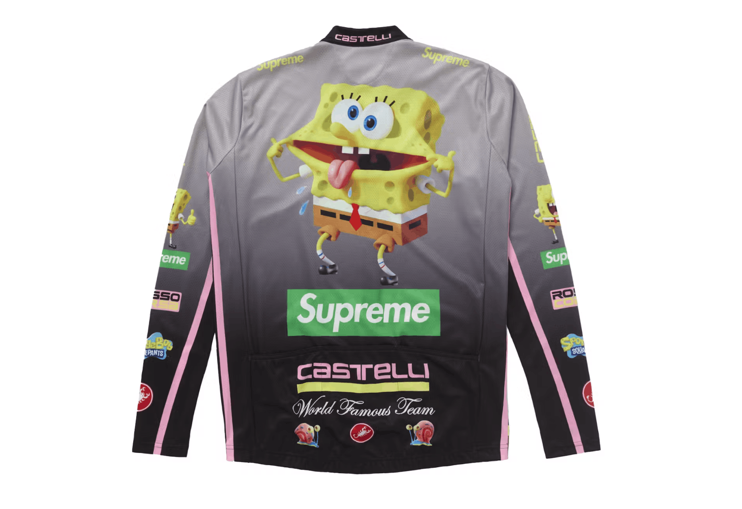 Supreme Supreme SpongeBob SquarePants Castelli L/S Cycling Black M Size US M / EU 48-50 / 2 - 2 Thumbnail