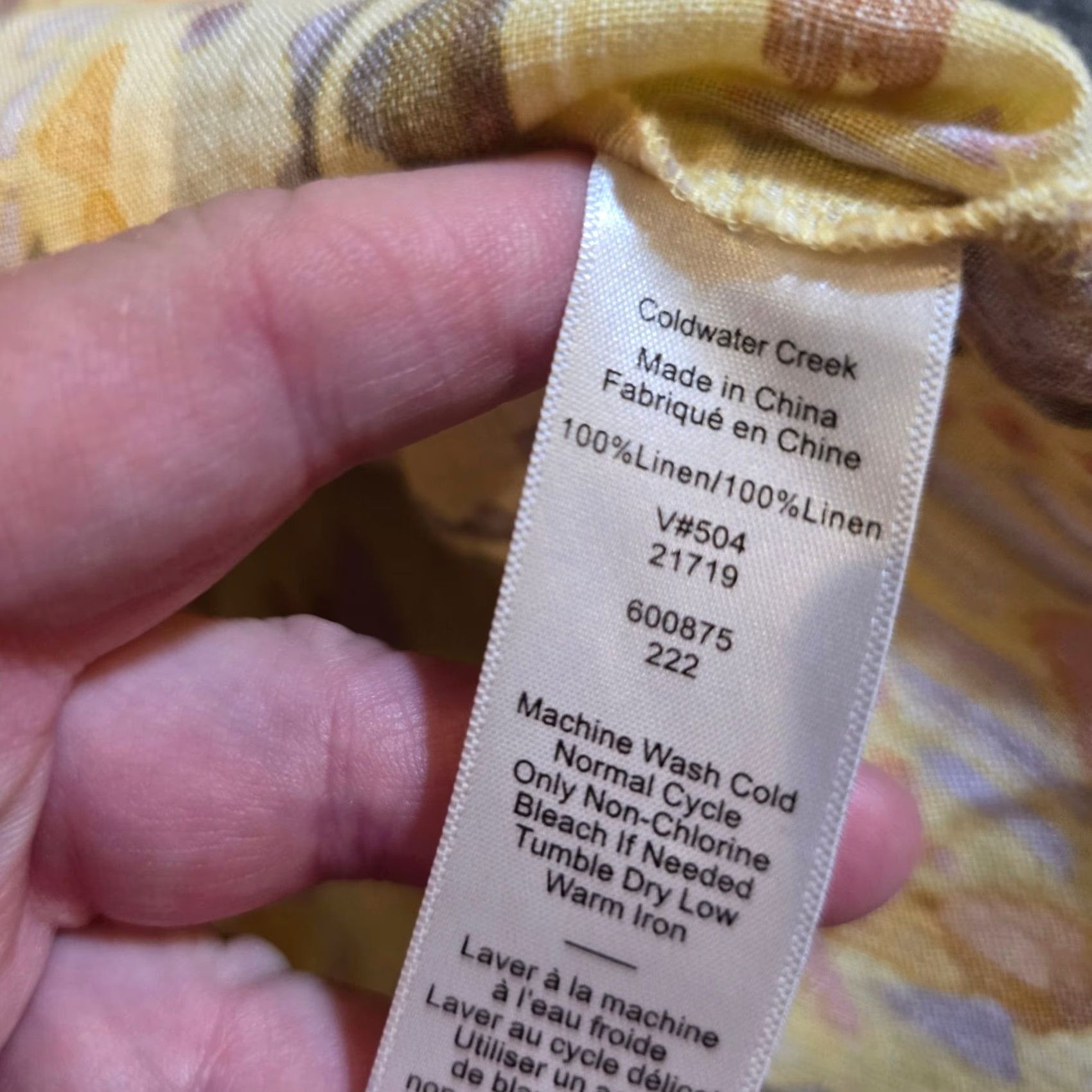 Coldwater Creek Coldwater Creek Top Womens Medium Yellow Linen Button Southwest Aztec Casual Blouse Shirt M Ladies Womens Size M / US 6-8 / IT 42-44 - 7 Thumbnail