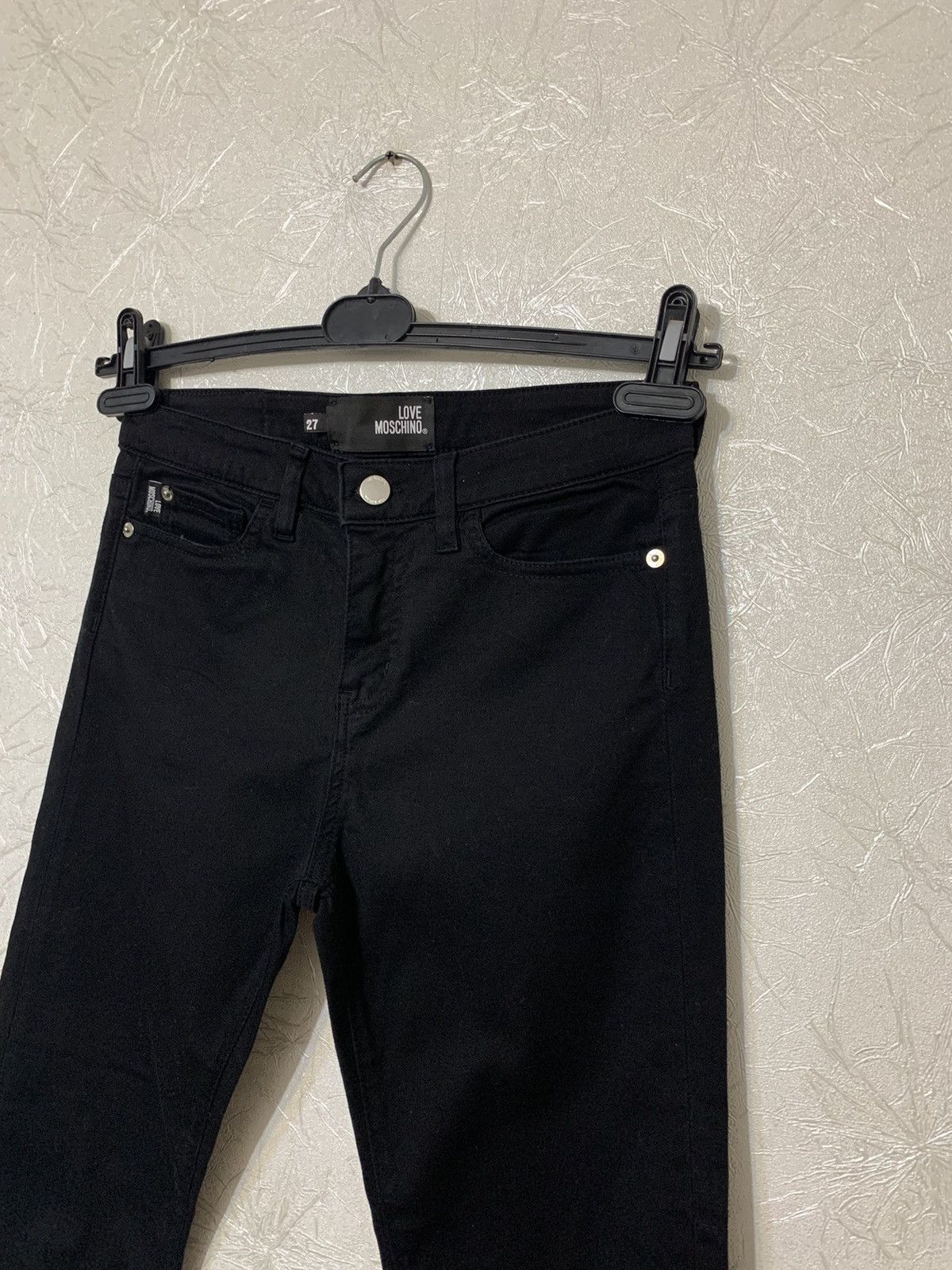 Love Moschino × Moschino Love Moschino Heart Pocket Women’s Black Skinny Jeans Size 27" / US 4 / IT 40 - 5 Thumbnail
