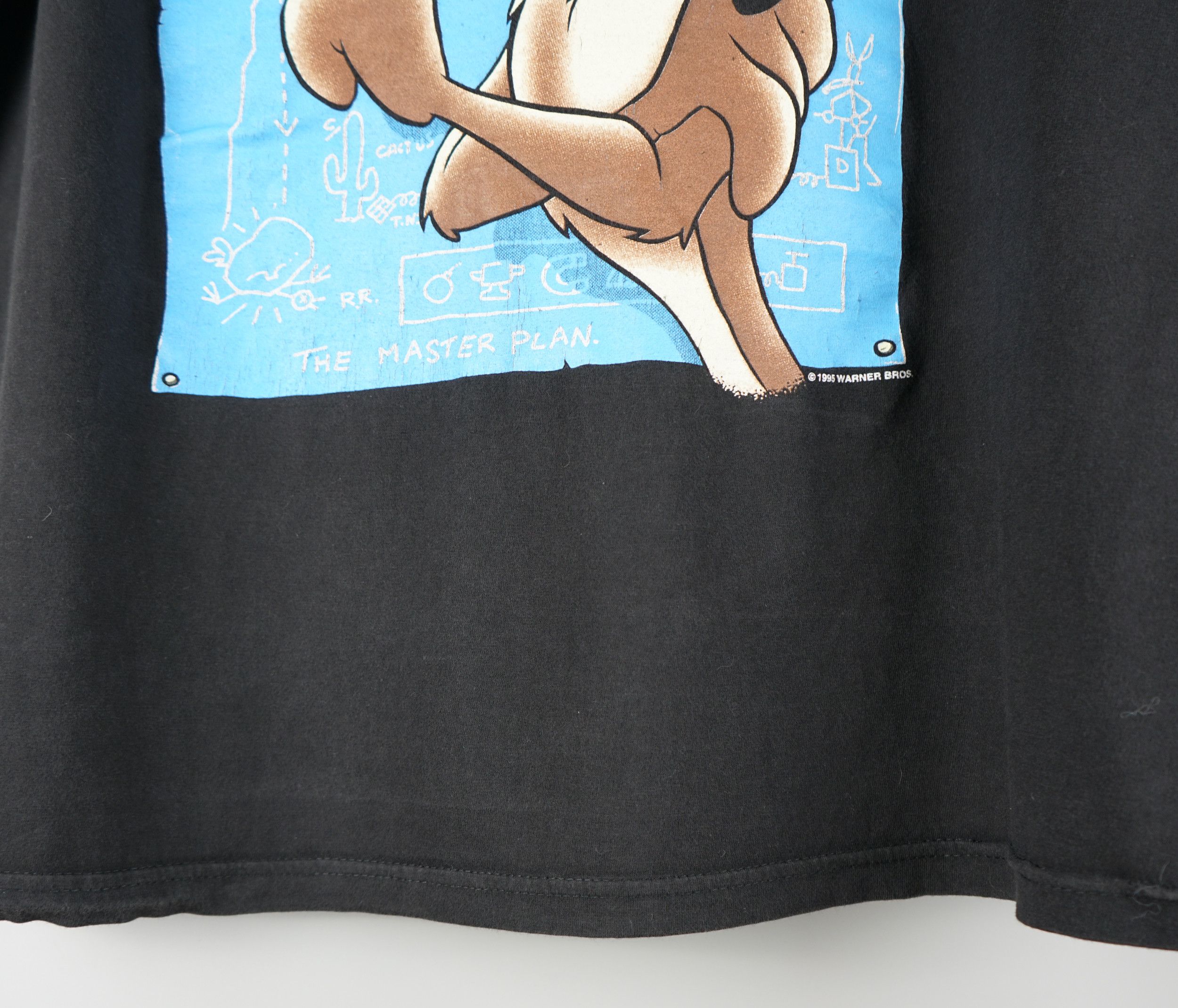 Cartoon Network × Vintage × Warner Bros 1995 Willie Coyote No More Mr. Nice Guy T-Shirt Size US XL / EU 56 / 4 - 6 Thumbnail