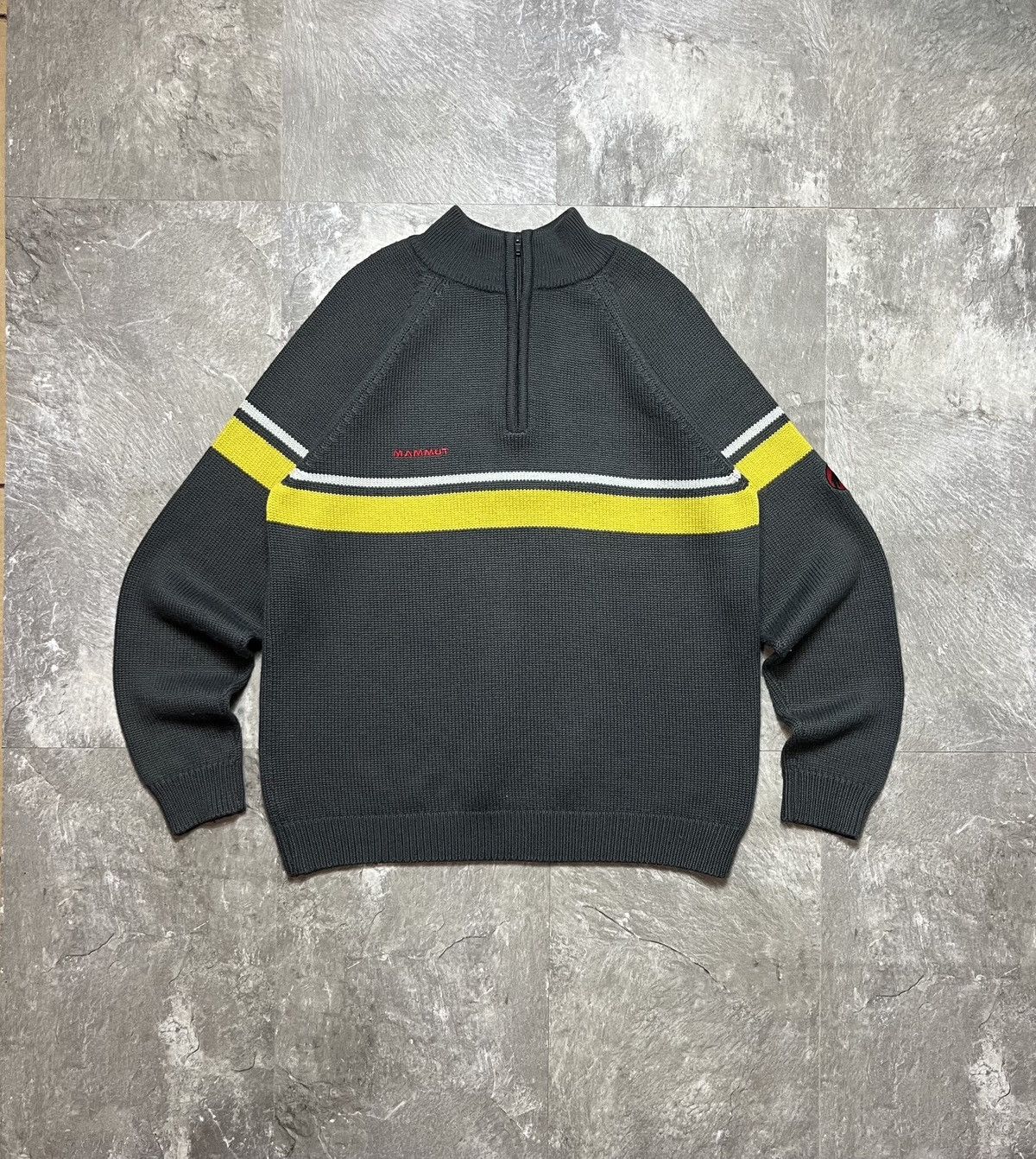 Mammut Vintage 90s 1/4 1/3 Zip Knitter Sweater Gorpcore