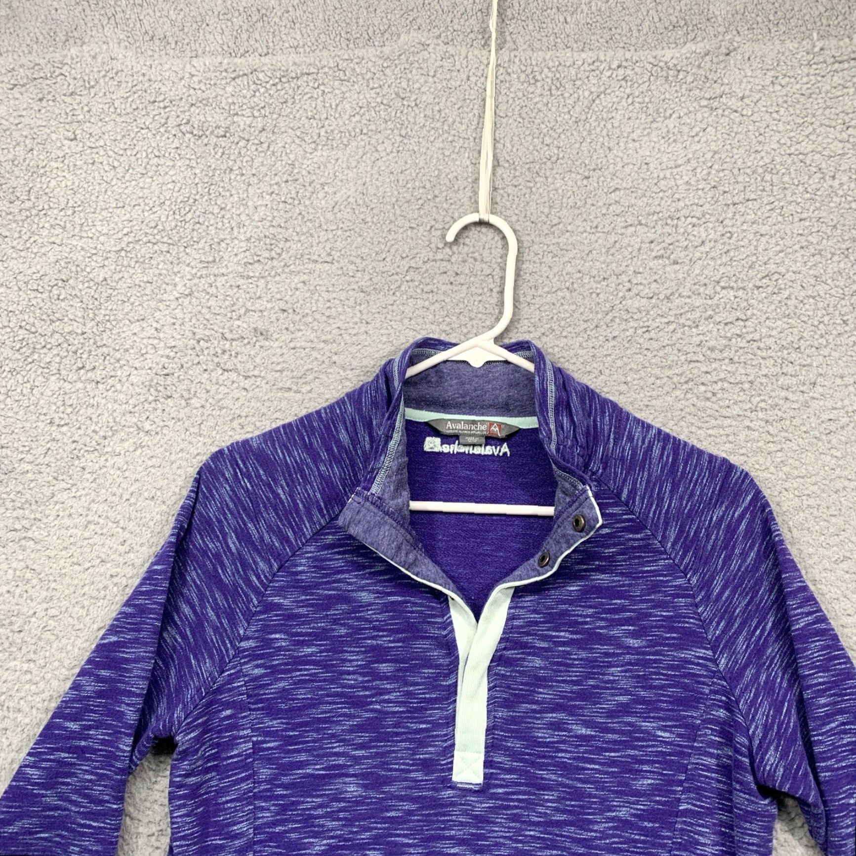Avalanche Avalanche Athletic Pullover Top Women’s Medium Purple White Kangaroo Pocket LOGO Size M / US 6-8 / IT 42-44 - 2 Thumbnail