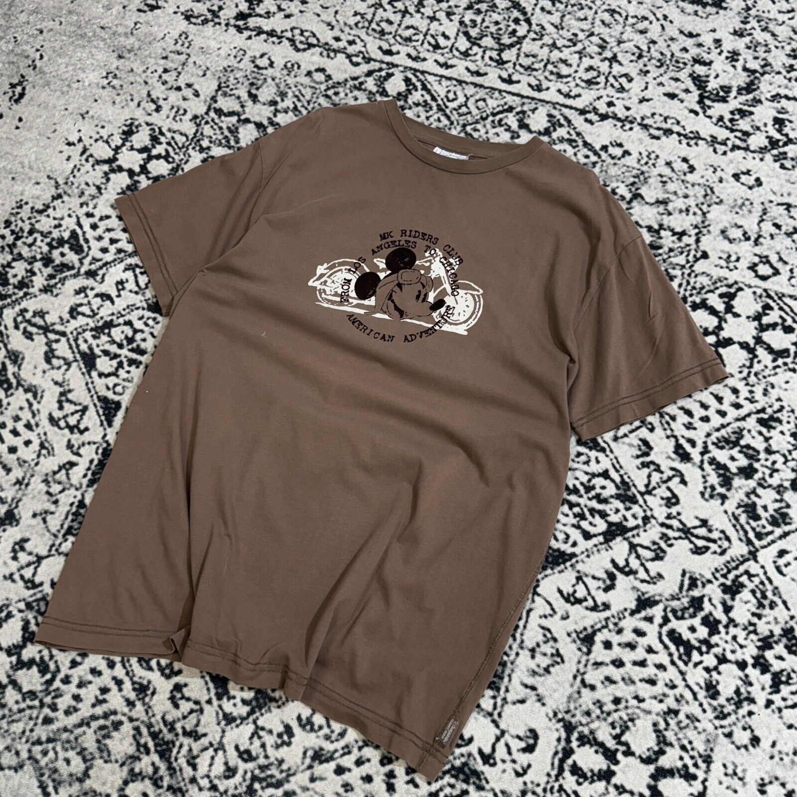 Disney × Vintage Vintage Disney Brown Cotton T-Shirt Size L Mickey Mouse Size US L / EU 52-54 / 3 - 2 Thumbnail