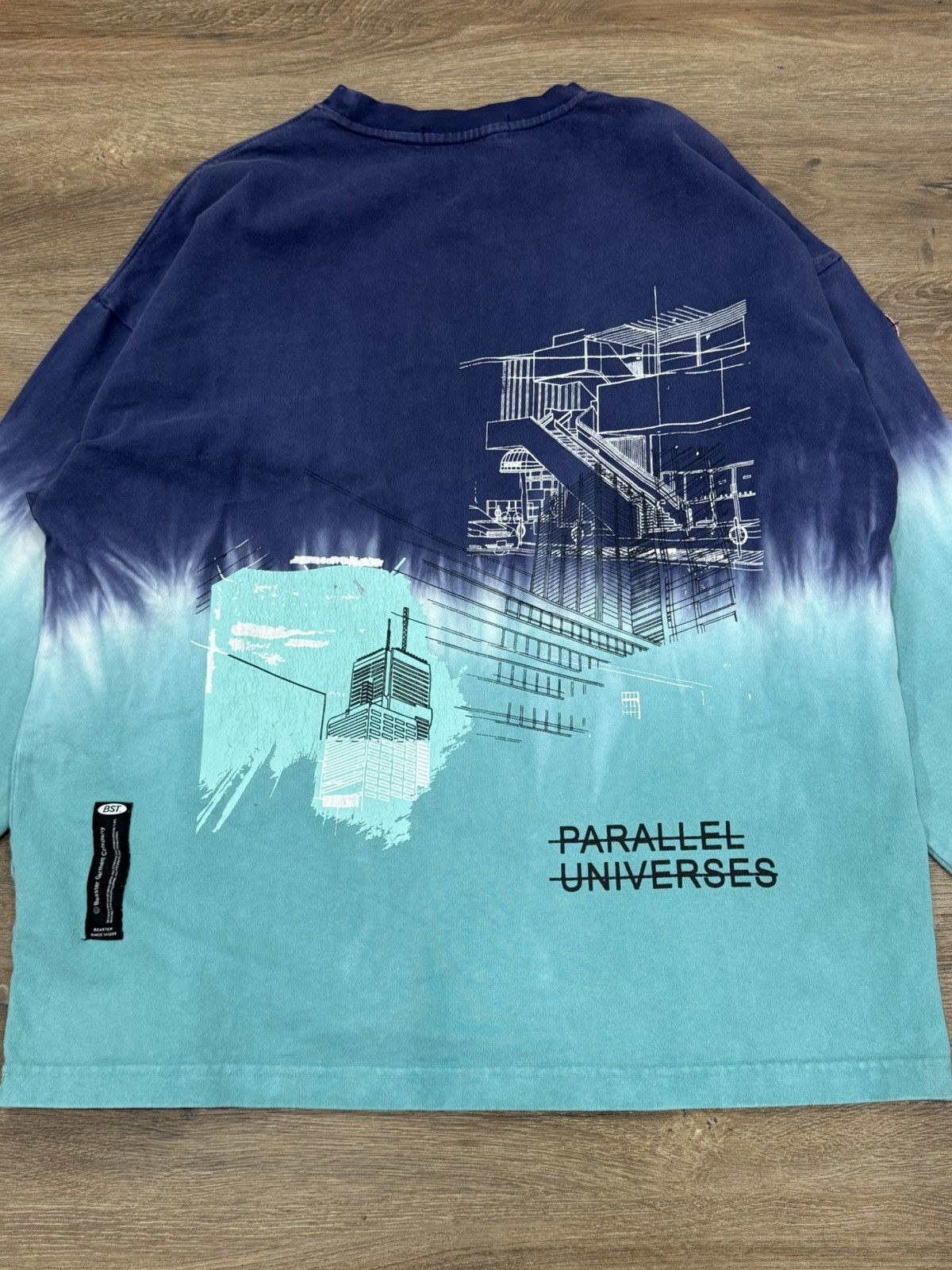 Japanese Brand BEASTER “Parallel Universes” Dip Dye Long Sleeve Size US S / EU 44-46 / 1 - 3 Thumbnail
