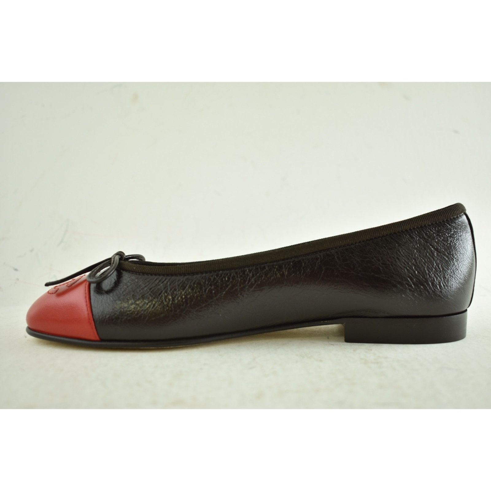 Chanel 26S Red Leather CC Logo Classic Ballet Ballerina Flat 36 Size US 6 / IT 36 - 17 Thumbnail