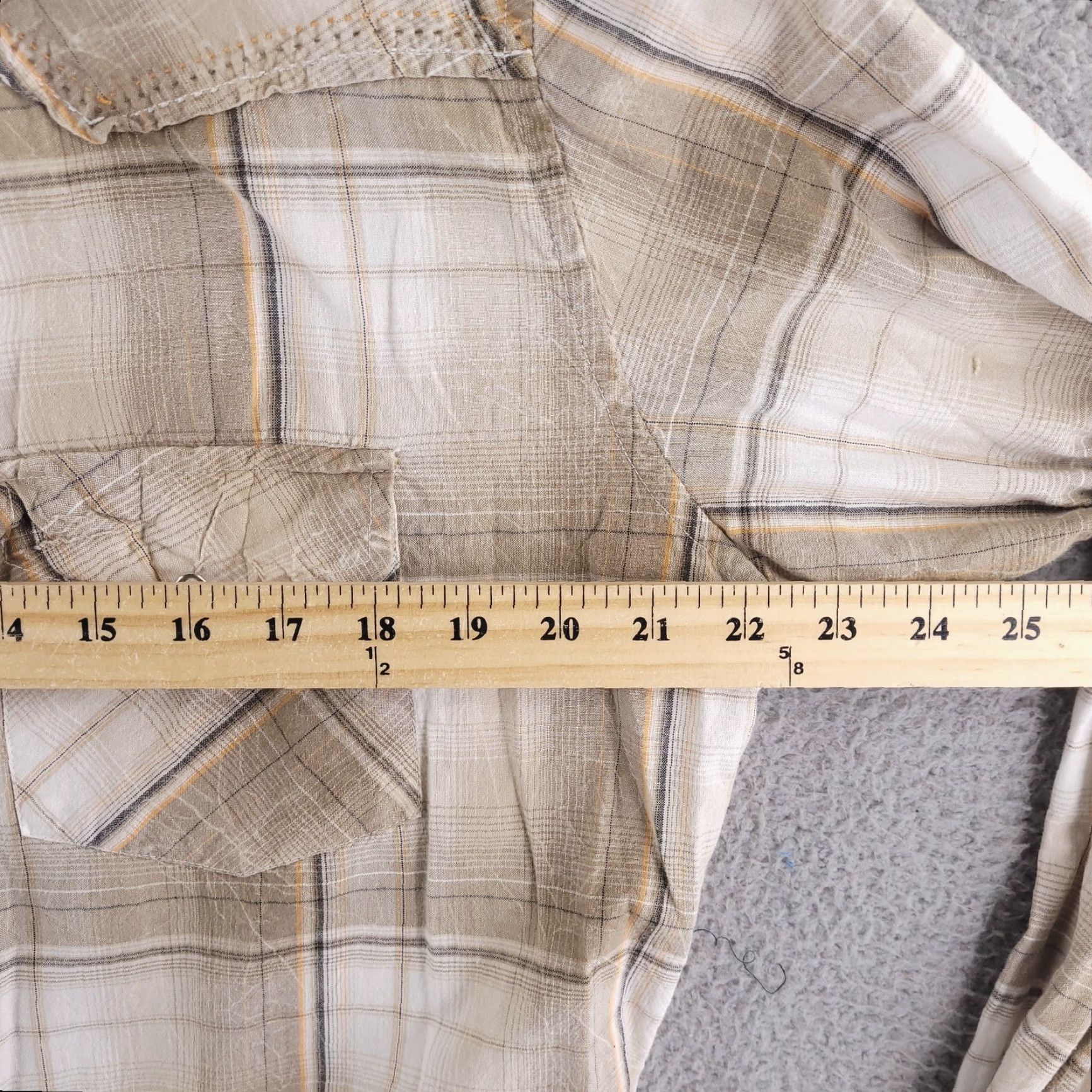 Vintage Buckle Shirt Mens Medium Brown Long Sleeve Button Snap Plaid Shirt Size US M / EU 48-50 / 2 - 6 Thumbnail