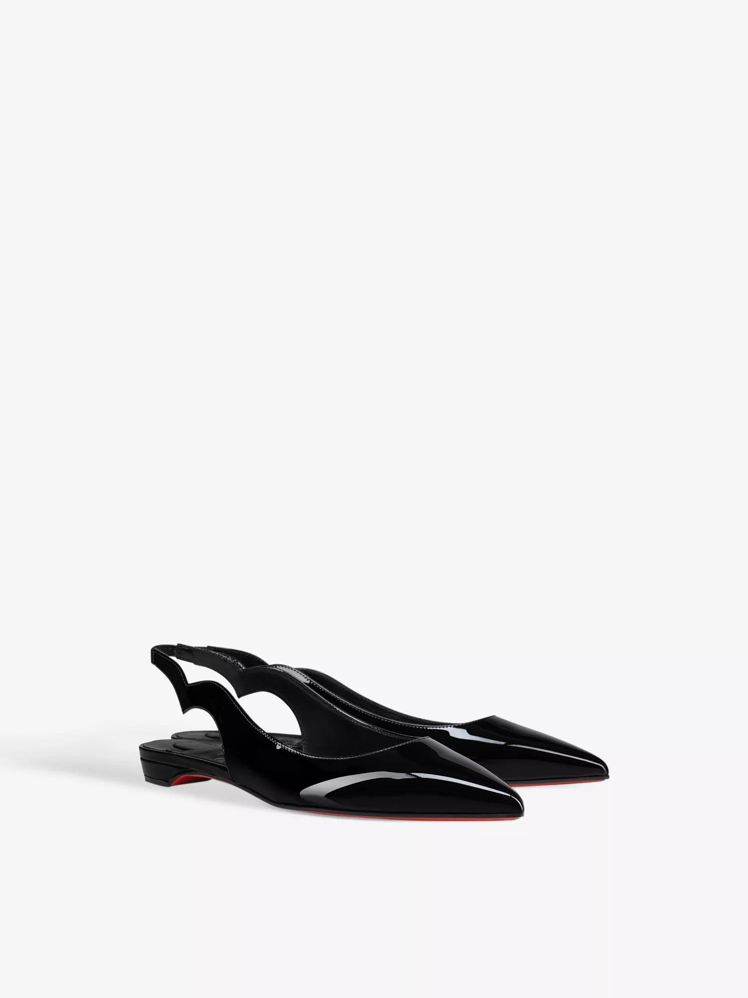Christian Louboutin o1w1db10425 Flats in Black Size US 5.5 / IT 35.5 - 2 Thumbnail