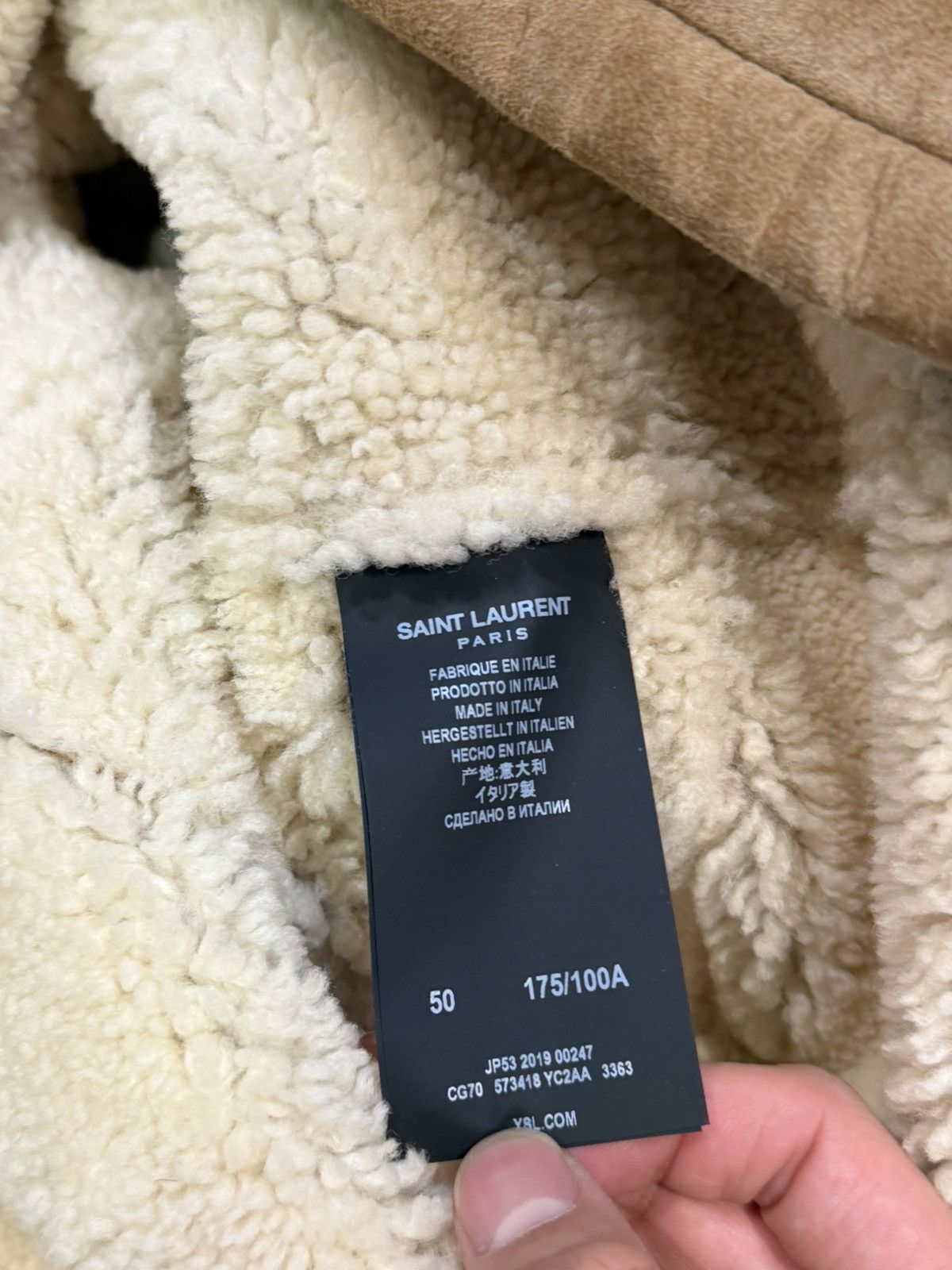 Saint Laurent Paris $5.9K FW19 Hooded Shearling Jacket 50 Size US L / EU 52-54 / 3 - 6 Thumbnail