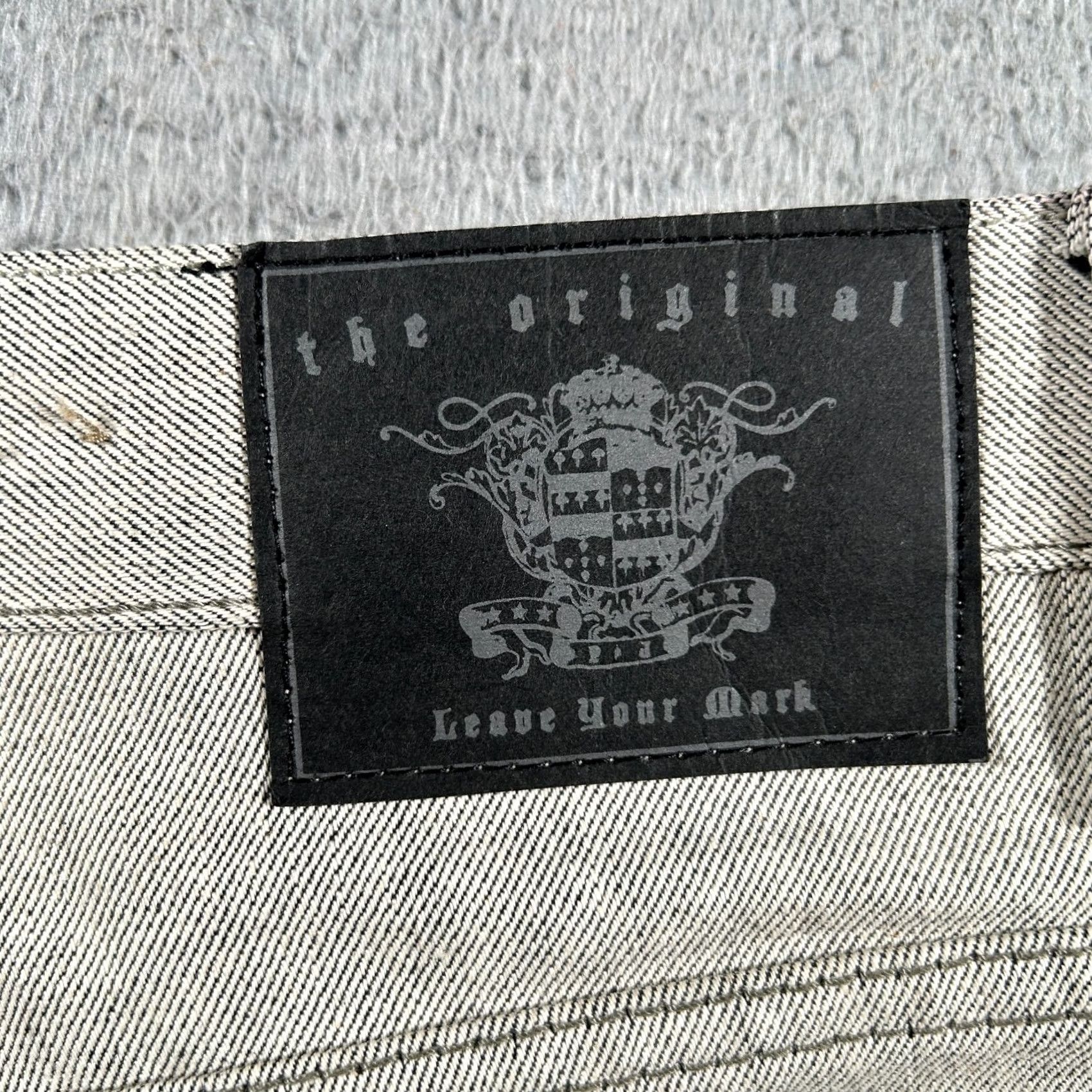 Vintage PJ Mark Denim Jeans Mens 34x32 Beige Straight Leg Regular Cotton Blend 5 Pocket Design Belt Loops Zip Closure Mid Rise Denim Regular Fit Size US 34 / EU 50 - 5 Thumbnail